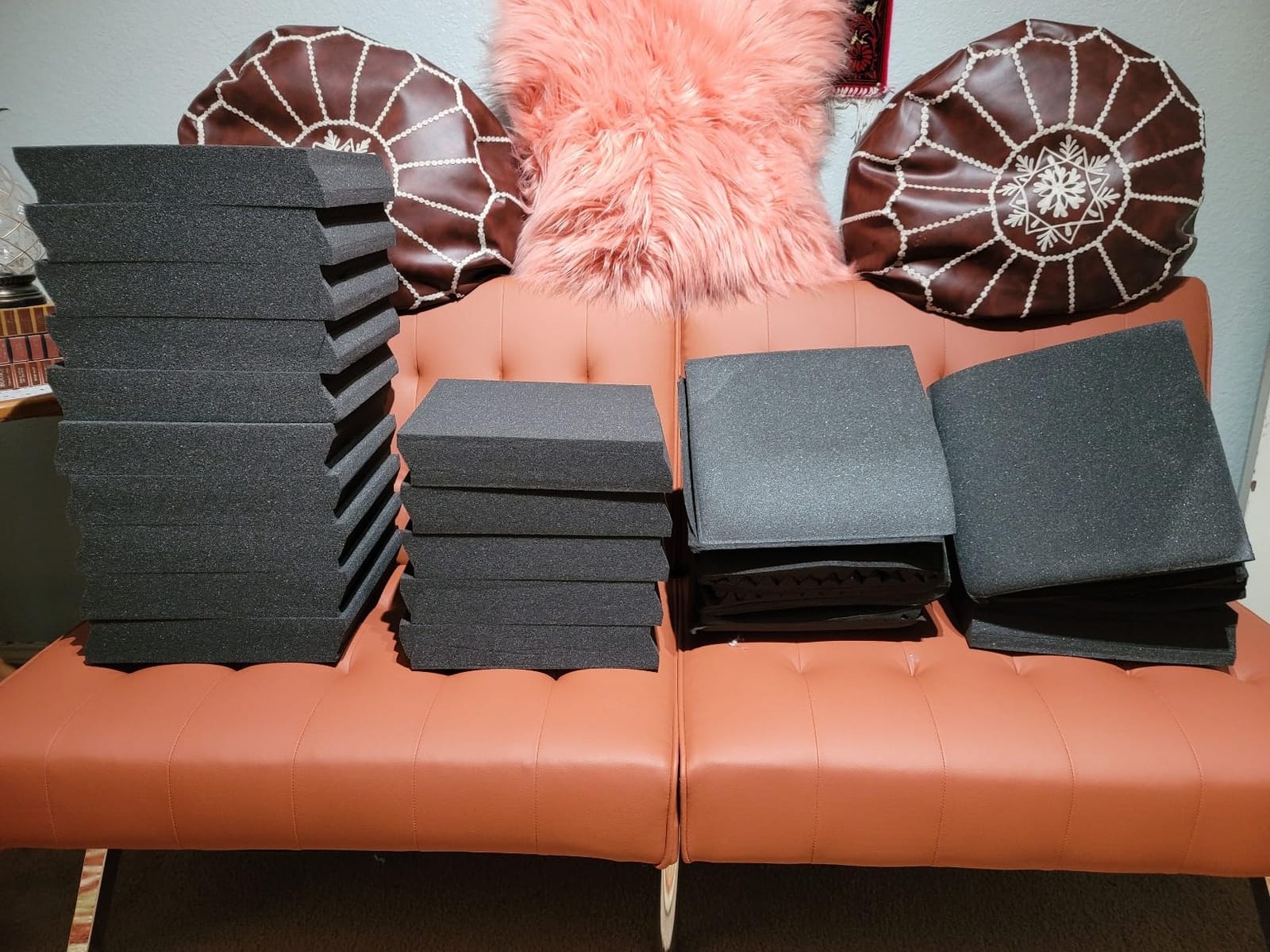 18 Pack Gray Acoustic Panels 12