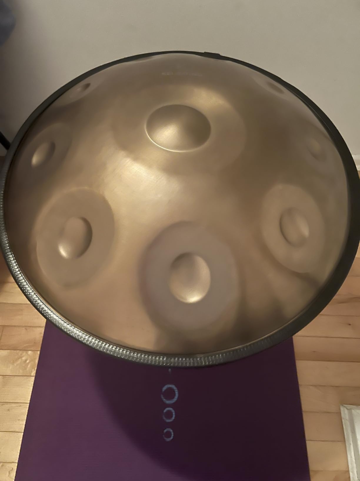 14 Inch 15 Notes D Major Steel Tongue Drum,Premium Adult's Music Hand Drum Instrument,Clean Clear Ethereal Sounds,Purple customer photo 2