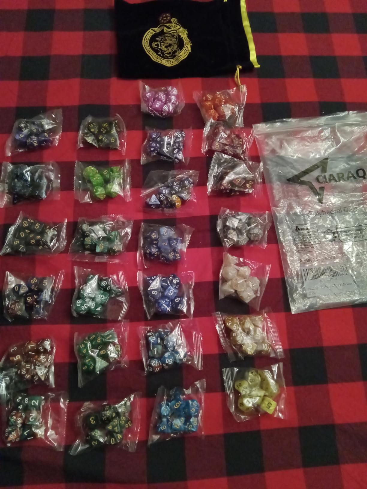 CiaraQ 182pcs Polyhedral Dice Set for Dungeon and Dragons MTG Table Games customer photo 2