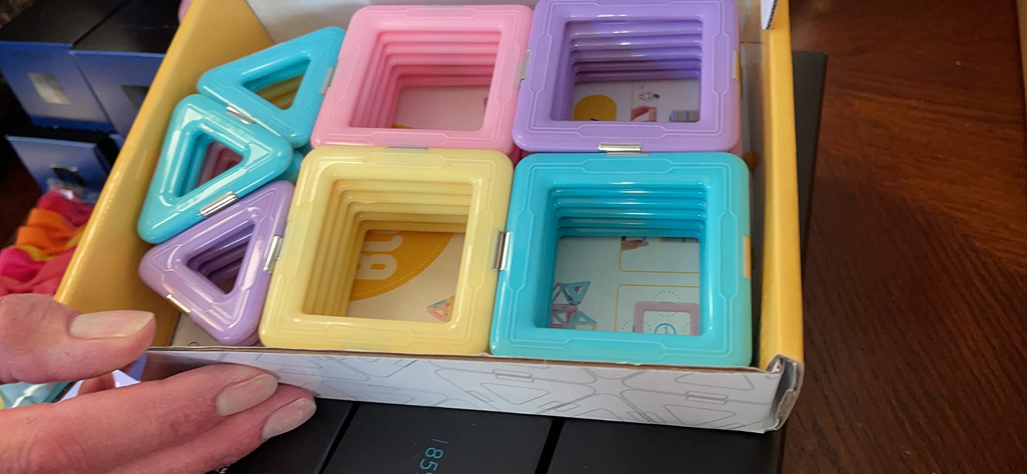 Tolnetr Magnetic Tiles Toys for 3 4 5 6 7 8+ Year Old Girls Boys Toddlers customer photo 2