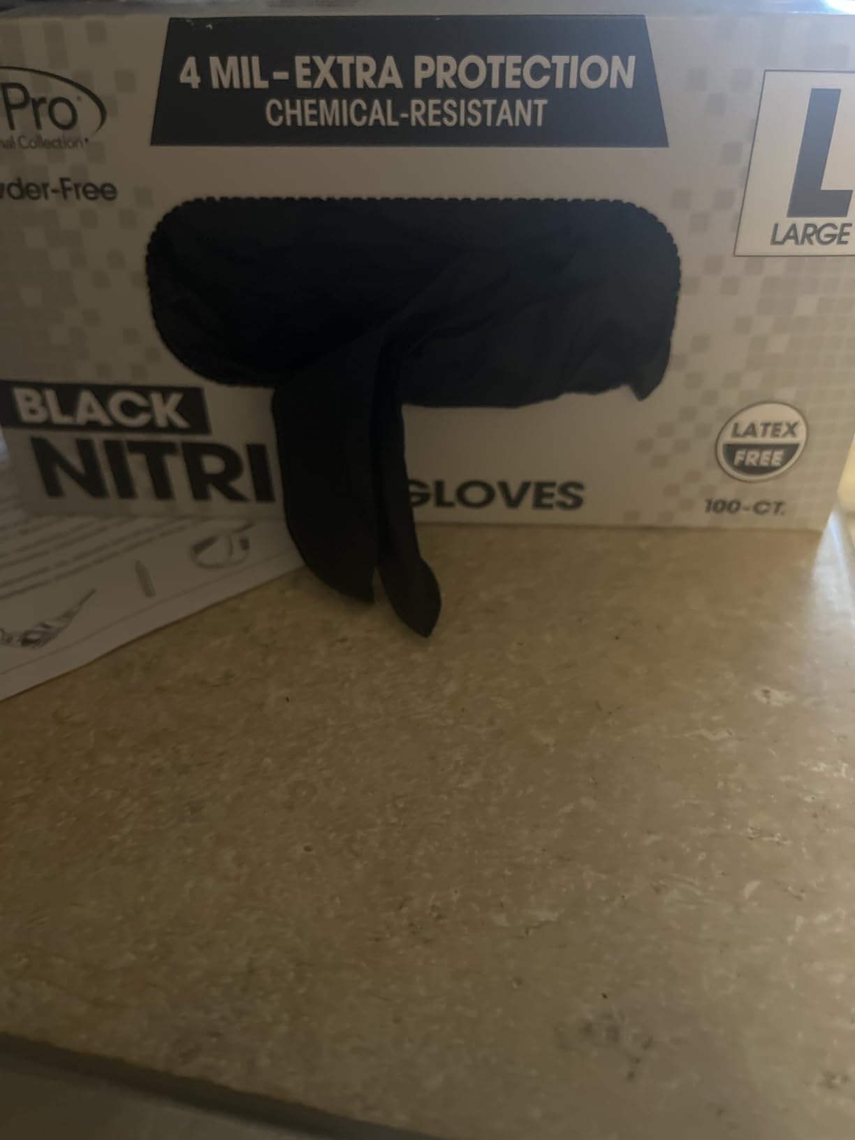 ForPro Disposable Nitrile Gloves, Chemical Resistant, Powder-Free, Latex-Free, Non-Sterile, Food Safe, 4 Mil customer photo 1