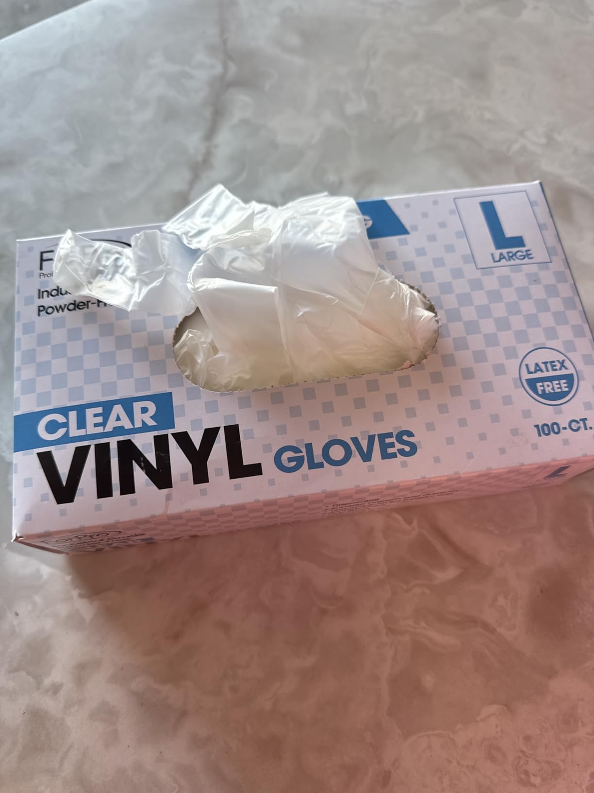 ForPro Disposable Vinyl Gloves, 3.9 Mil, Powder & Latex-Free, Food Safe customer photo 1