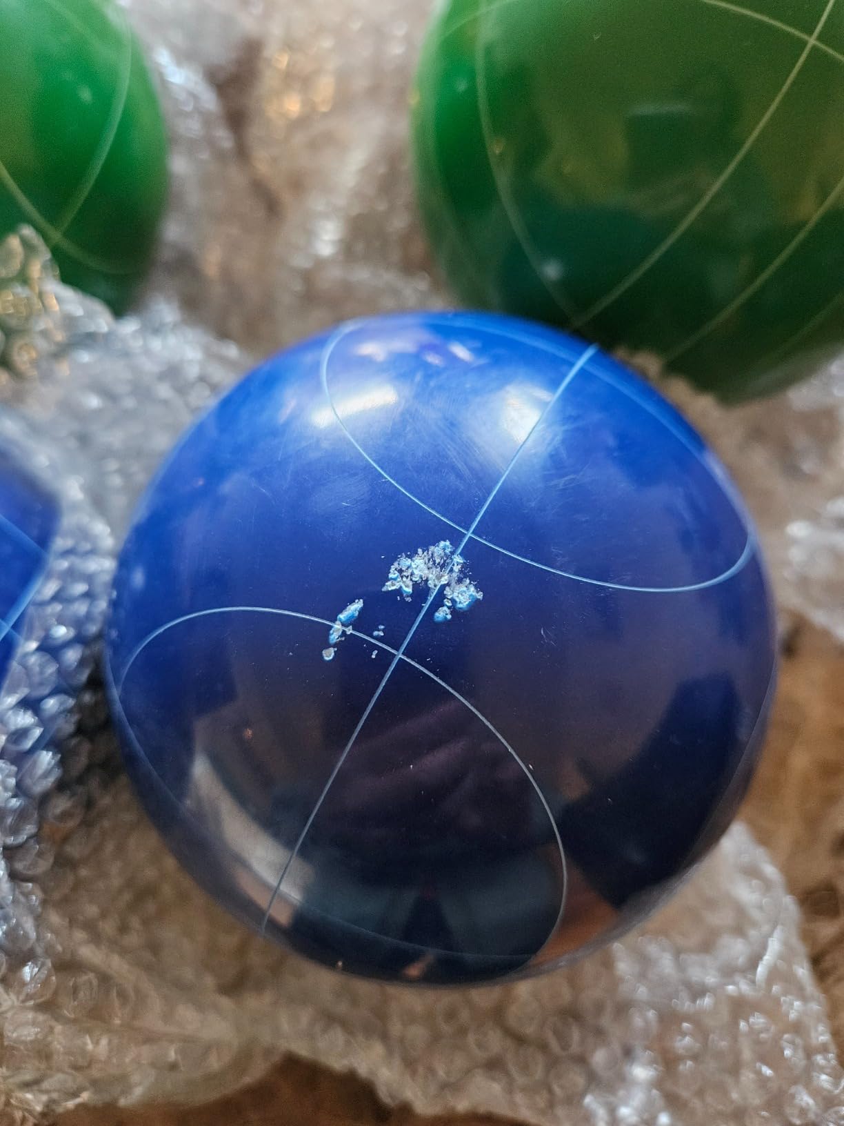 Bocce Ball Set Regulation Size and Weight, Solid Resin customer photo 2