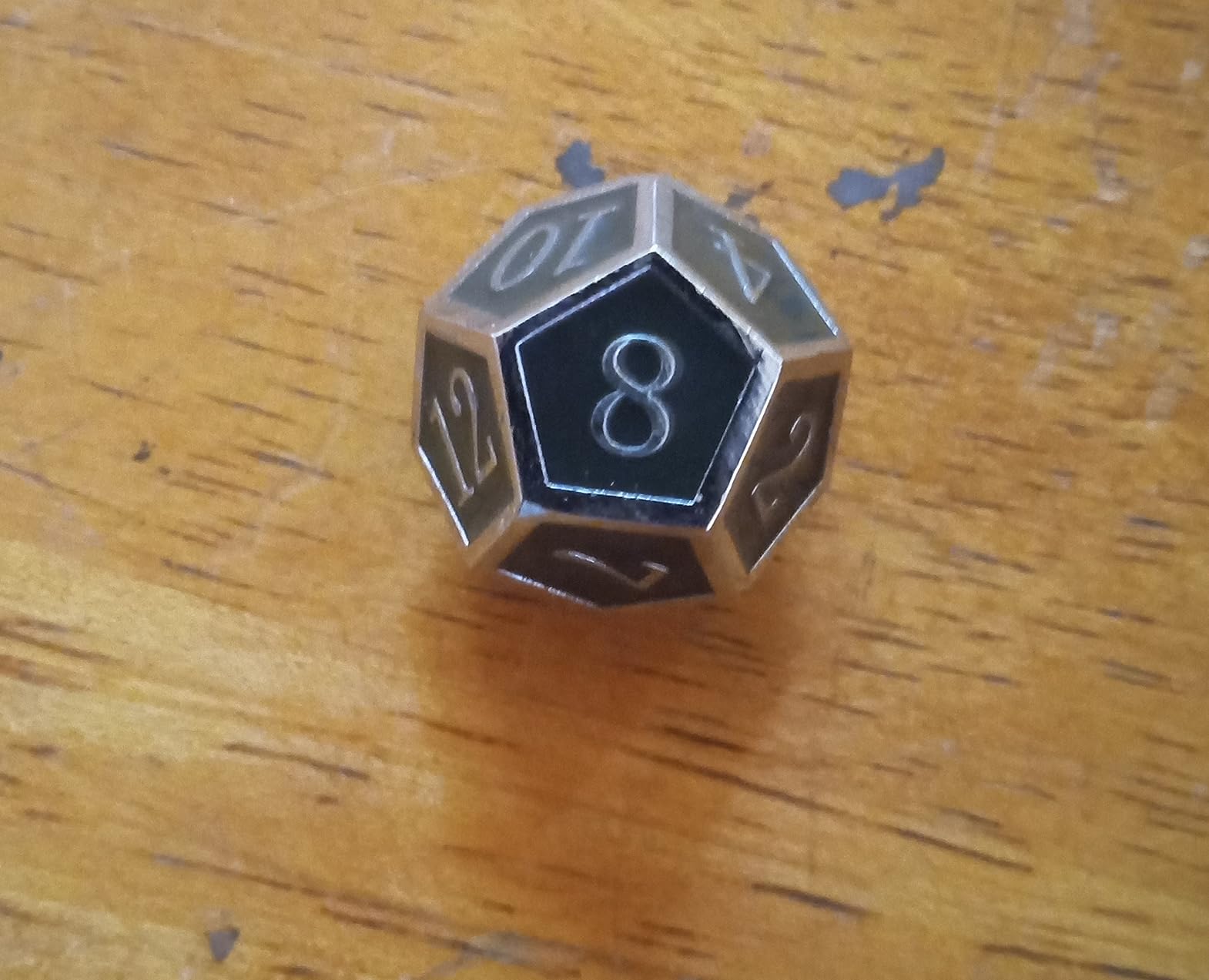 Haxtec Metal DND Dice Set, 7 Pcs Bloodstained Polyhedral Dice for RPG customer photo 1