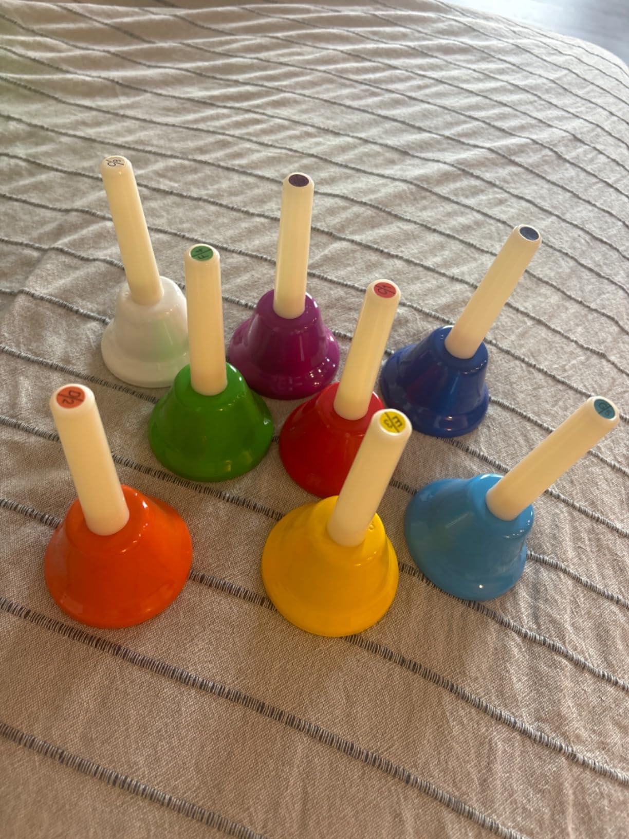 8 Note Hand bells, Colorful Handbells Musical Instrument for Kids Adults School Church Wedding customer photo 2