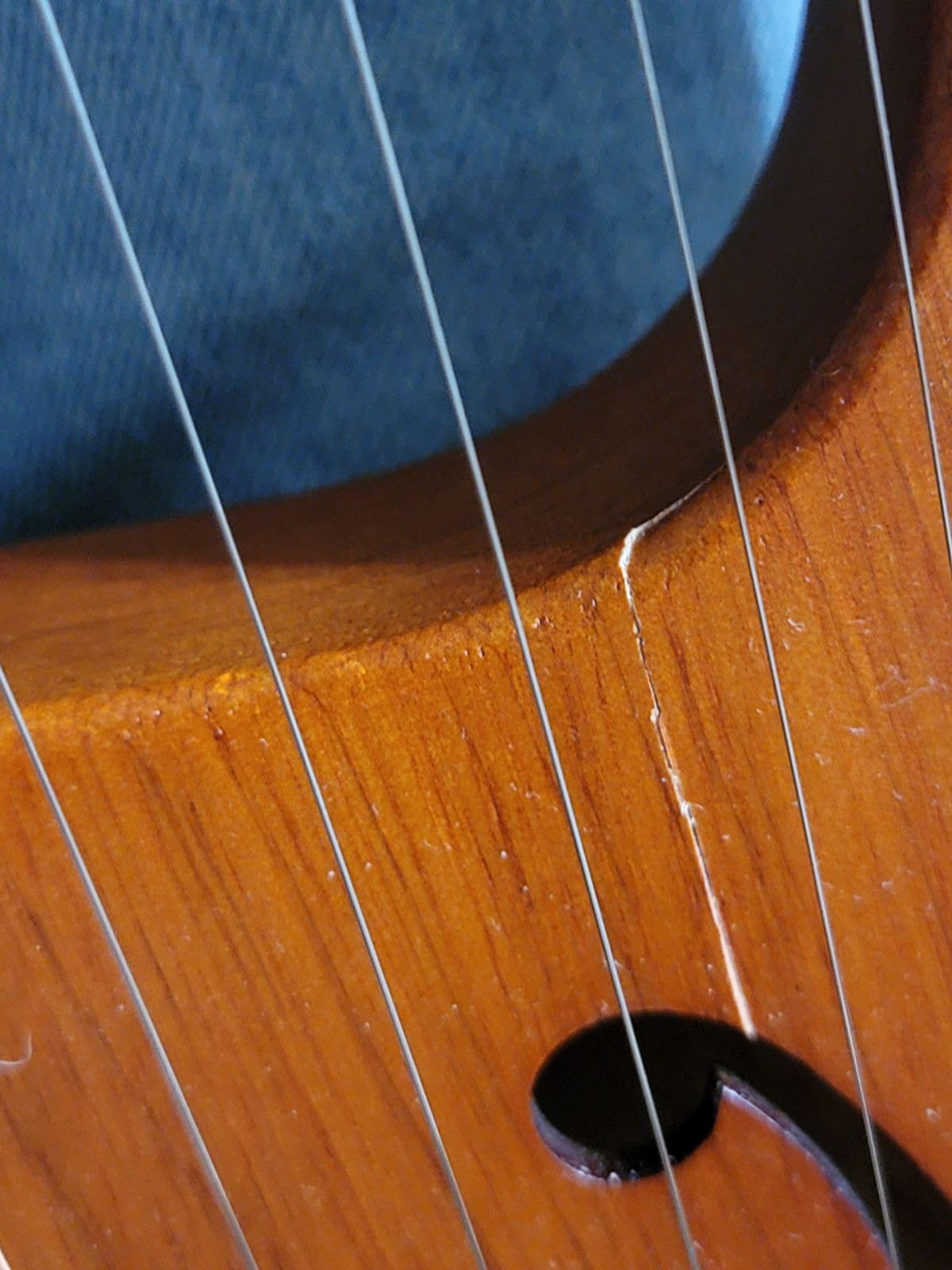Lotkey Lyre Harp,16 Metal Strings Iron Saddle Mahogany Lyre Harp with Tunning Wrench, Extract Strings, Manual and Gig Bag customer photo 1