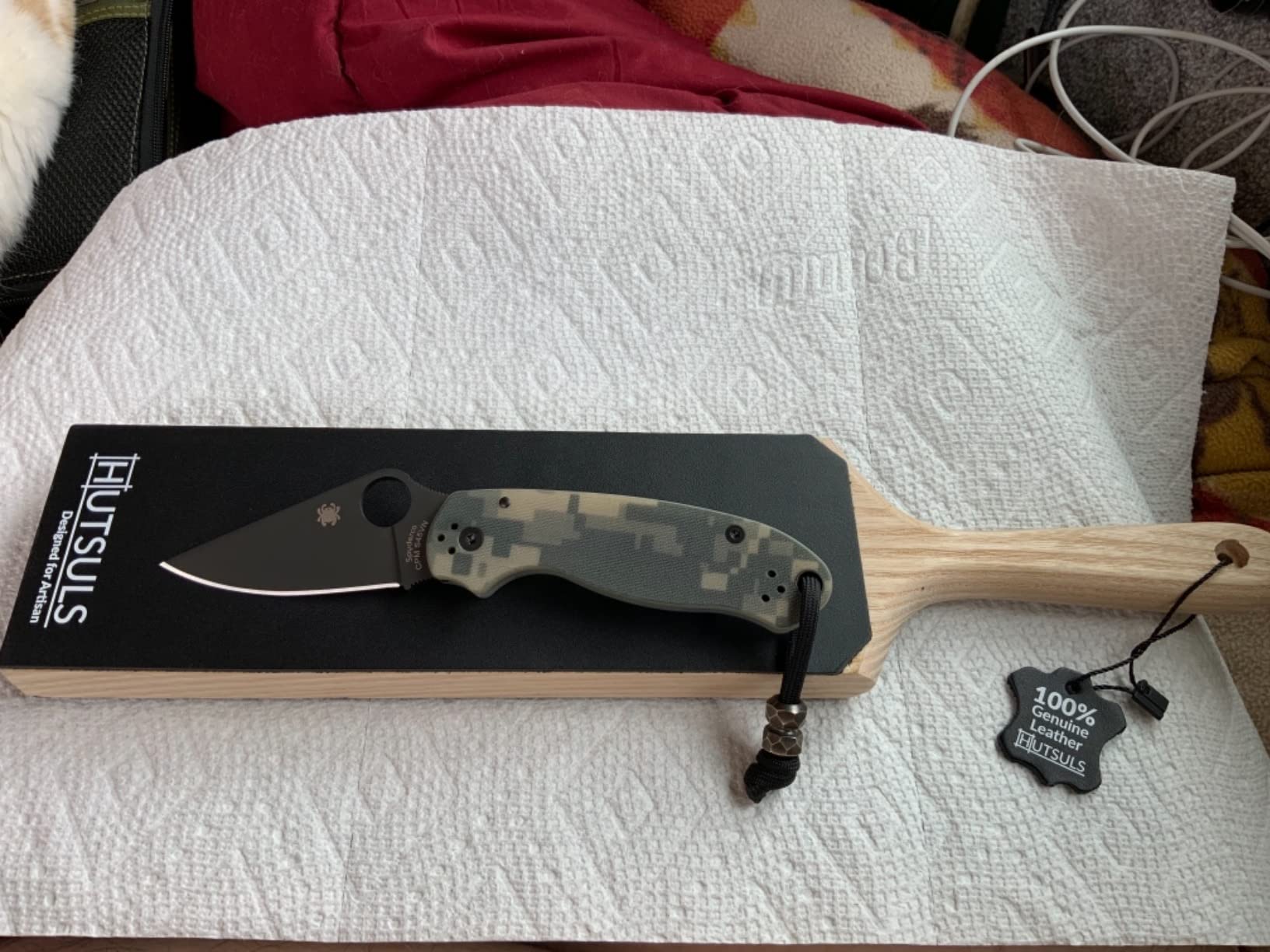 Hutsuls Leather Strop for Knife Sharpening - Get Razor-Sharp Edges with 3