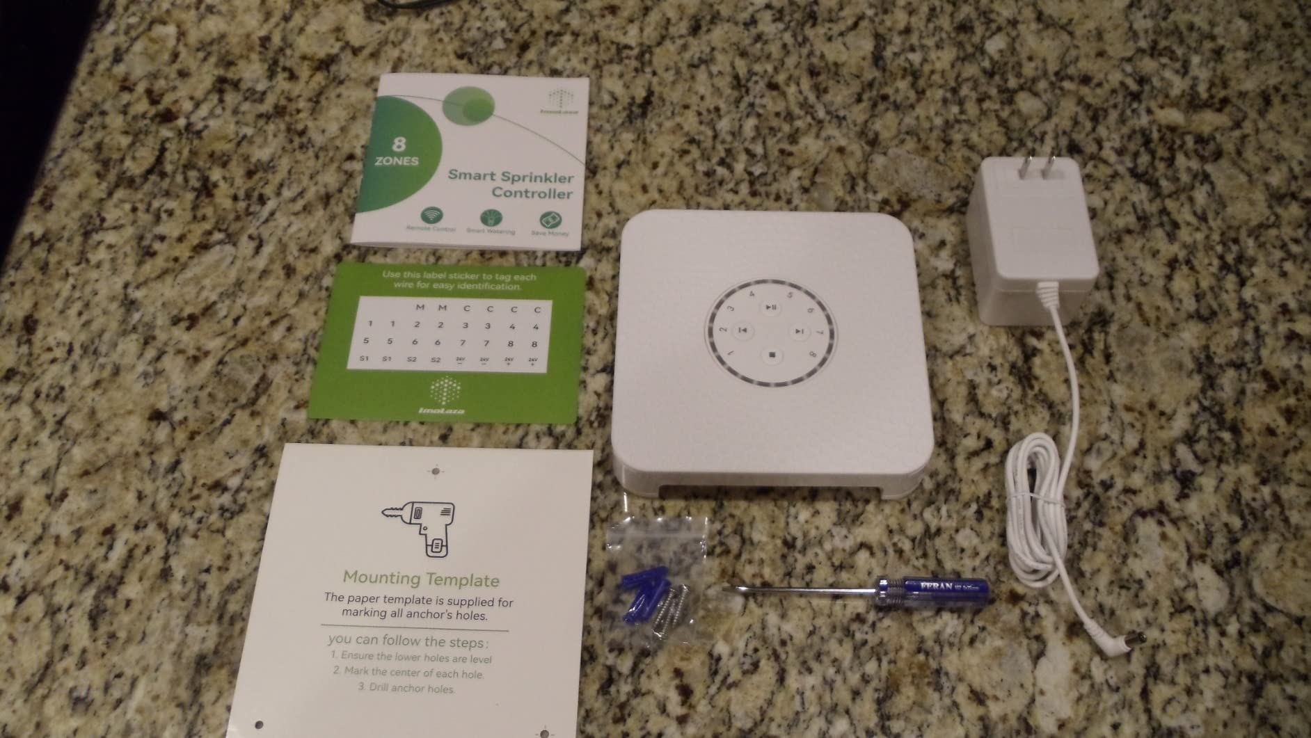 ImoLaza 8 Zone WiFi Smart Sprinkler Controller, ET Master Irrigation Timer customer photo 1