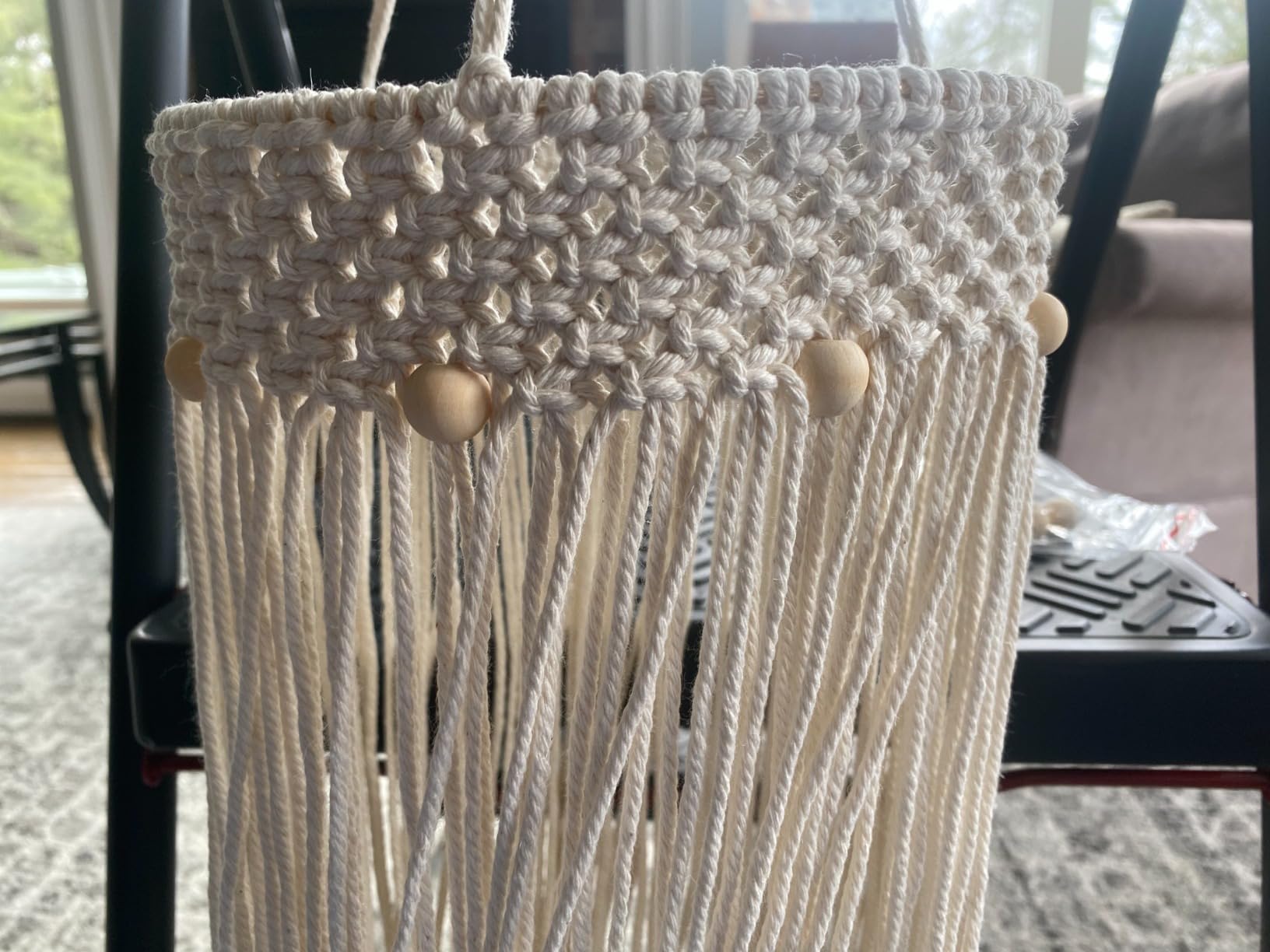 152pcs Macrame Kit for Beginners: Natural Cotton Macrame Cord, Wooden & Metal Rings, Beads, Sticks & Hoops - Perfect for Macrame Plant Hangers & Home Decor customer photo 1