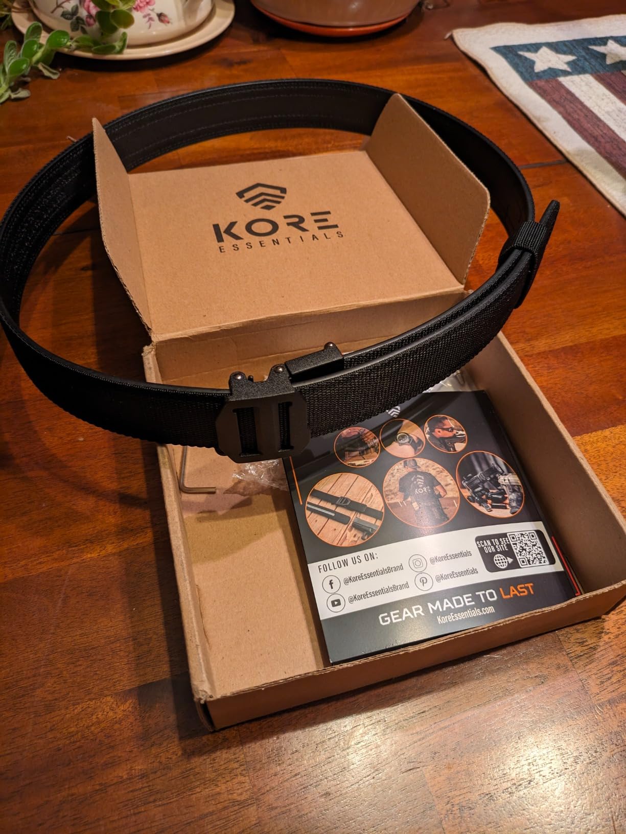 KORE Tactical Gun Belt | X7 Buckle & Reinforced Tactical Belt customer photo 1