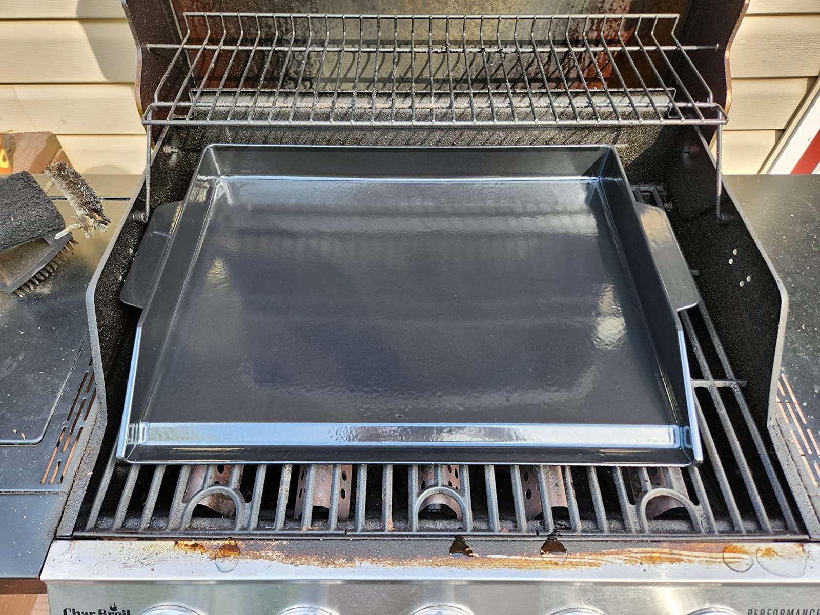 Onlyfire Pre-Seasoned Universal Cast Iron Cooking Griddle, 23