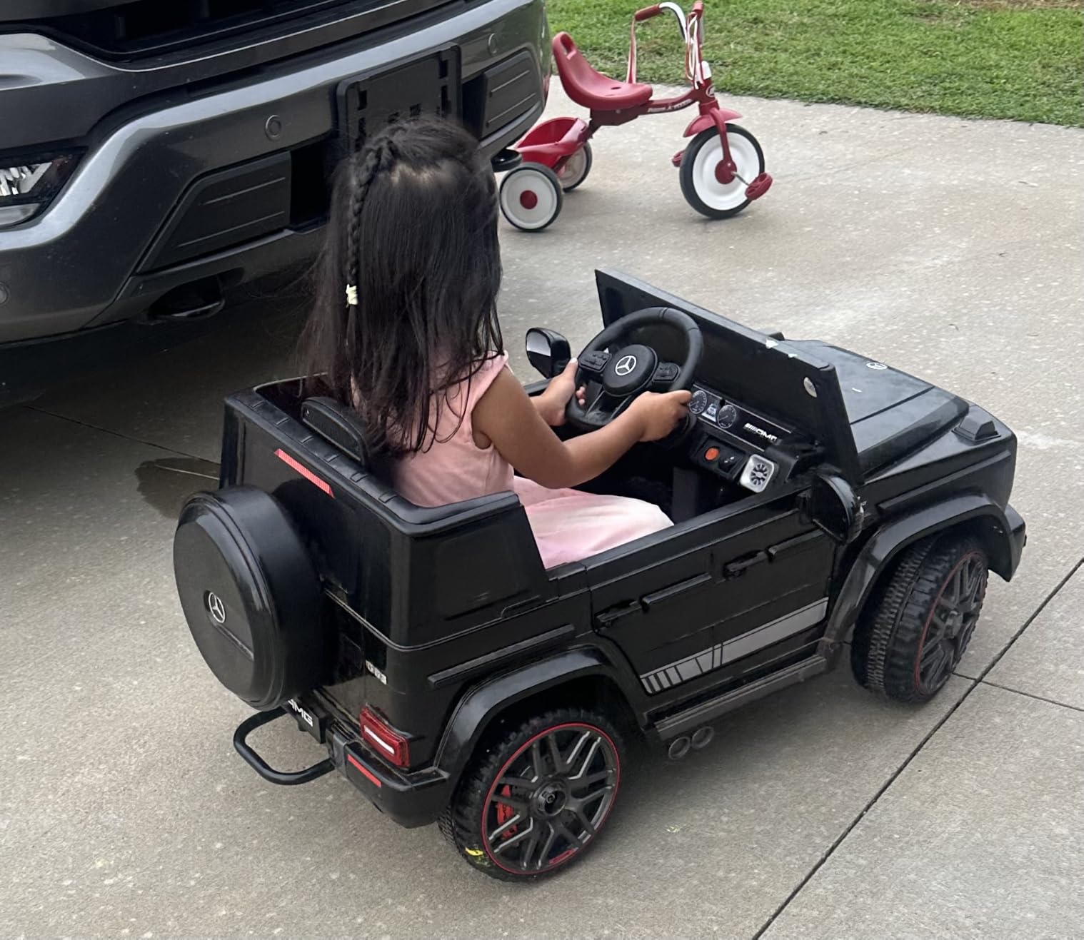 ANPABO 12V 7AH Licensed Mercedes-Benz G63 Electric Car for Kids, White customer photo 1