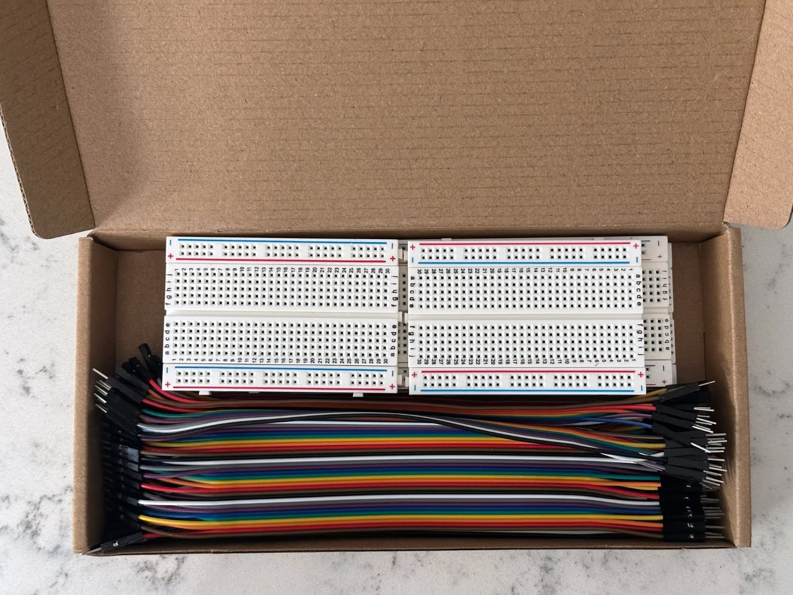 Breadboard and Jumper Wires Kit Include 830 Tie Points Breadboard 400 Tie Points Breadboard Jumper Wire customer photo 2