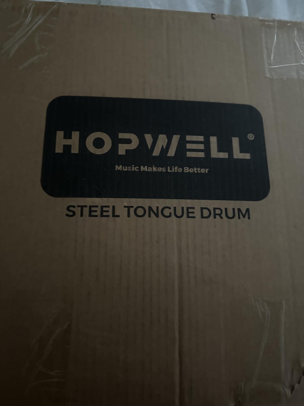 HOPWELL Steel Tongue Drum - 14 Inch 15 Note Tongue Drum - Hand Pan Drum with Music Book, Handpan Drums Mallets and Carry Bag, D Major (Navy Blue) customer photo 2