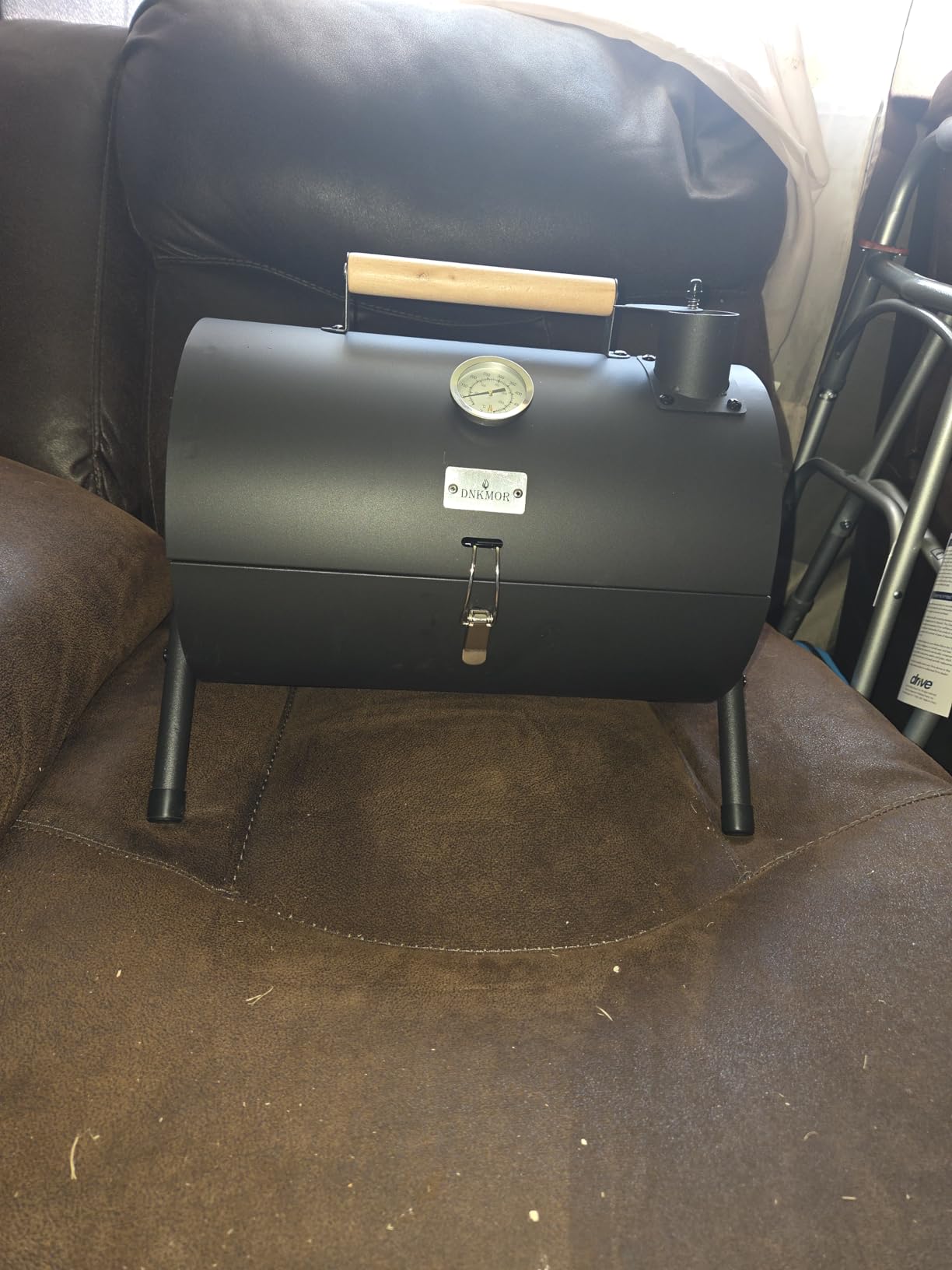 Charcoal Grill for Outdoor BBQ Smoker Portable Tabletop BBQ Grill,GREEN customer photo 1