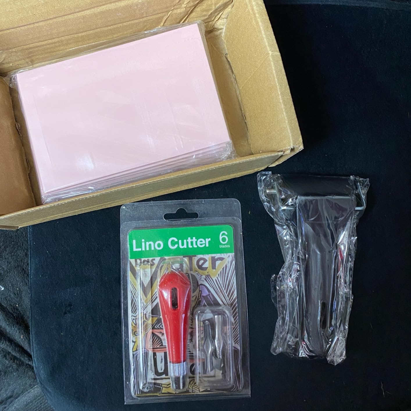 Incraftables Linocut Block Printing Kit for Stamp Making - 5 Soft 4