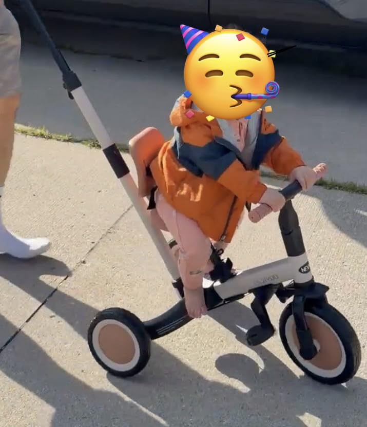 newyoo TR007 5-in-1 Tricycle for Toddlers 1-3, Toddler Bike, Birthday Gift customer photo 1