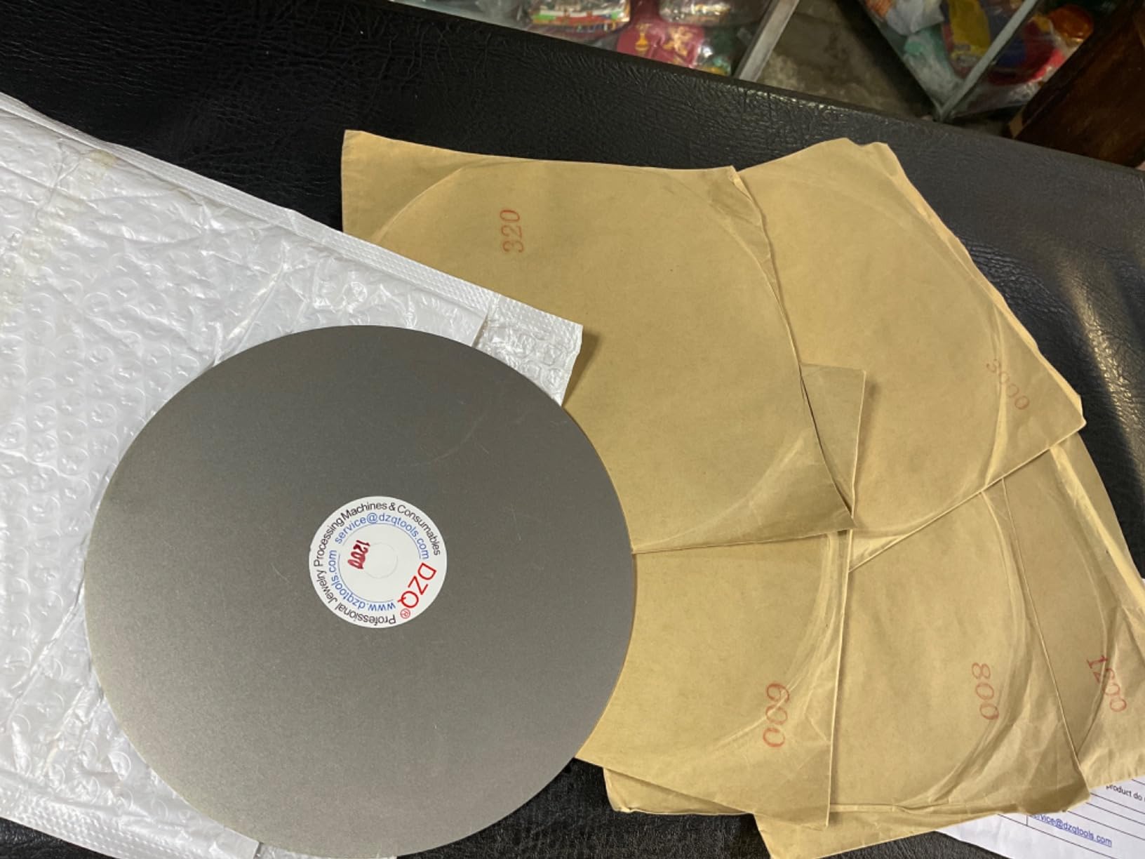 DZQ 6PCS 8 Inch Grit 240 320 600 800 1200 3000 Diamond Flat Lap Wheel Disc customer photo 1