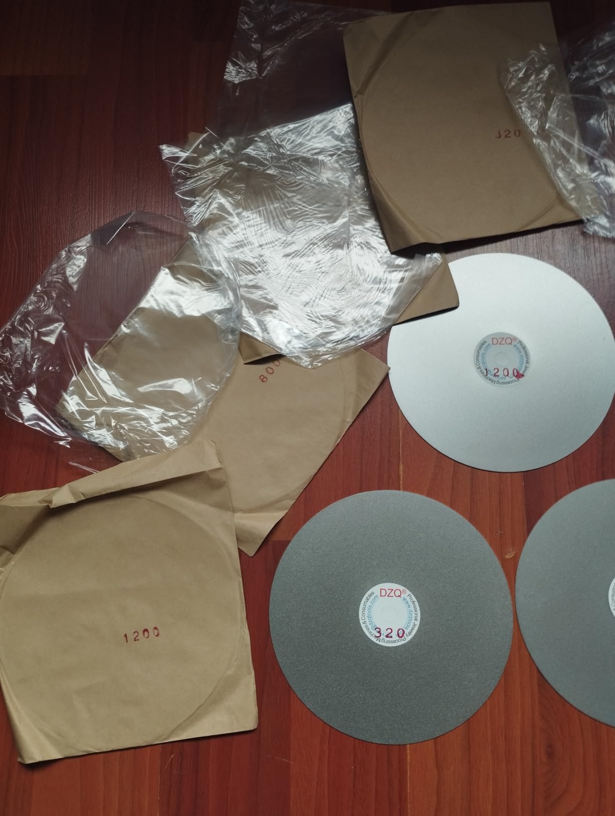 DZQ 6PCS 8 Inch Grit 240 320 600 800 1200 3000 Diamond Flat Lap Wheel Disc customer photo 2