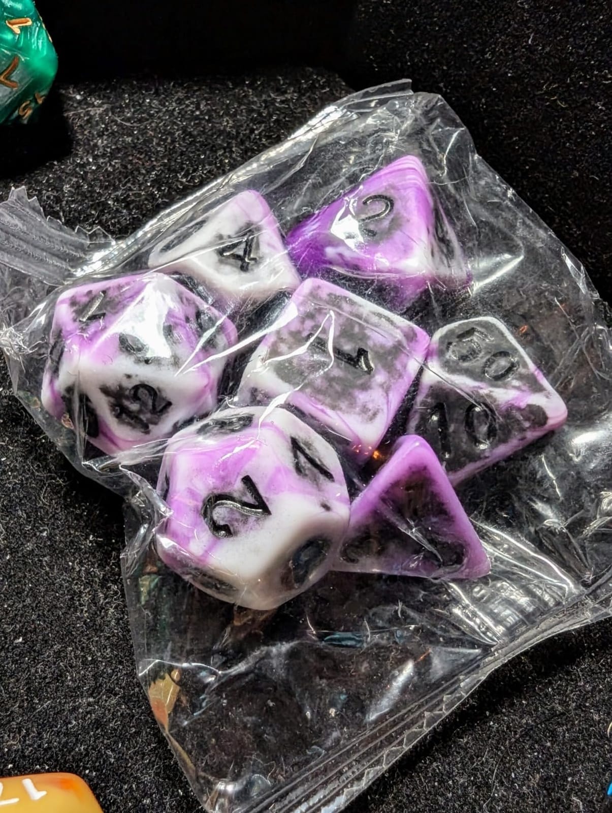 1985 Games Mystery Dice Set, DND Dice, Guaranteed No Duplicates, 1 Pack | Mystery D&D Dice, Wide Range of Pattern, Gaming Dice, Suitable for Role Playing, Table Games, 7 Polyhedral DND Dice Set customer photo 2