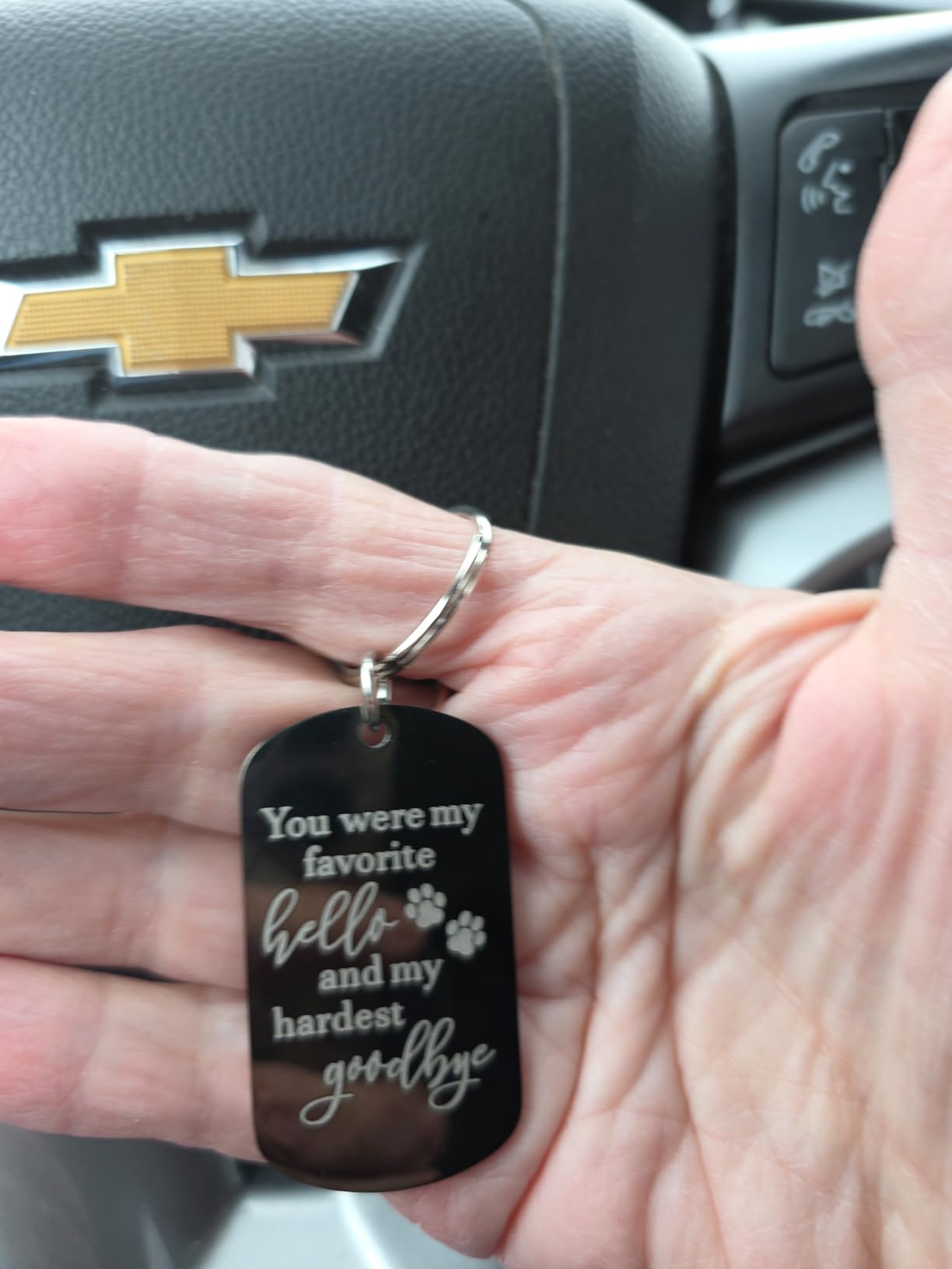 Funnylife Custom Cat Photo Memorial Keychain Pet Memorial Gifts for Cats | Pet memorial keychain with picture, Loss of cat sympathy gifts customer photo 1