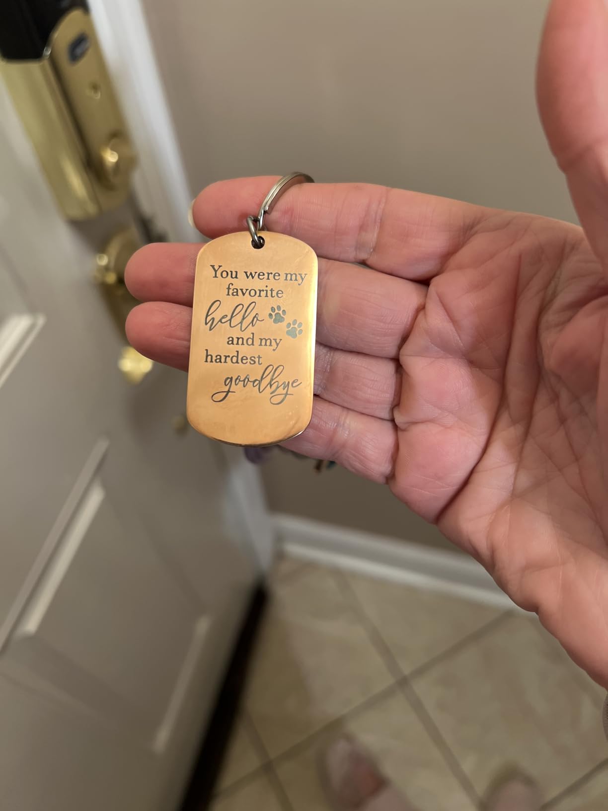 Funnylife Custom Cat Photo Memorial Keychain Pet Memorial Gifts for Cats | Pet memorial keychain with picture, Loss of cat sympathy gifts customer photo 2