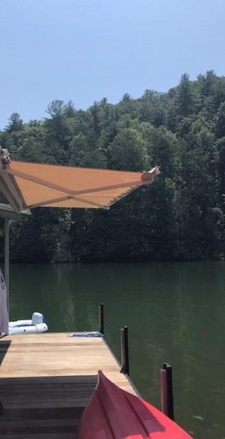 AECOJOY Retractable Awning, 13' x 10' Awnings for Outside, Beige customer photo 1