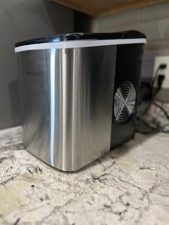 Frigidaire Nugget Ice Maker, Countertop Ice Machine with Transparent Window, Sonic Ice Maker with 44 lbs. Capacity, Auto Self Cleaning Ice Maker Machine, 2.0 Gen, Cream customer photo 1
