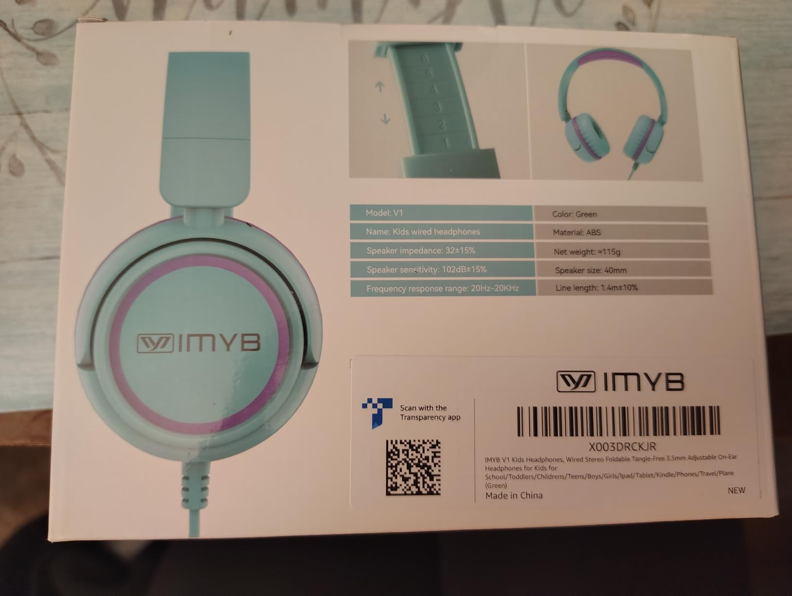 IMYB V1 Kids Headphones, 85dB Wired for School, Toddler 2-12 Boys Girls customer photo 2