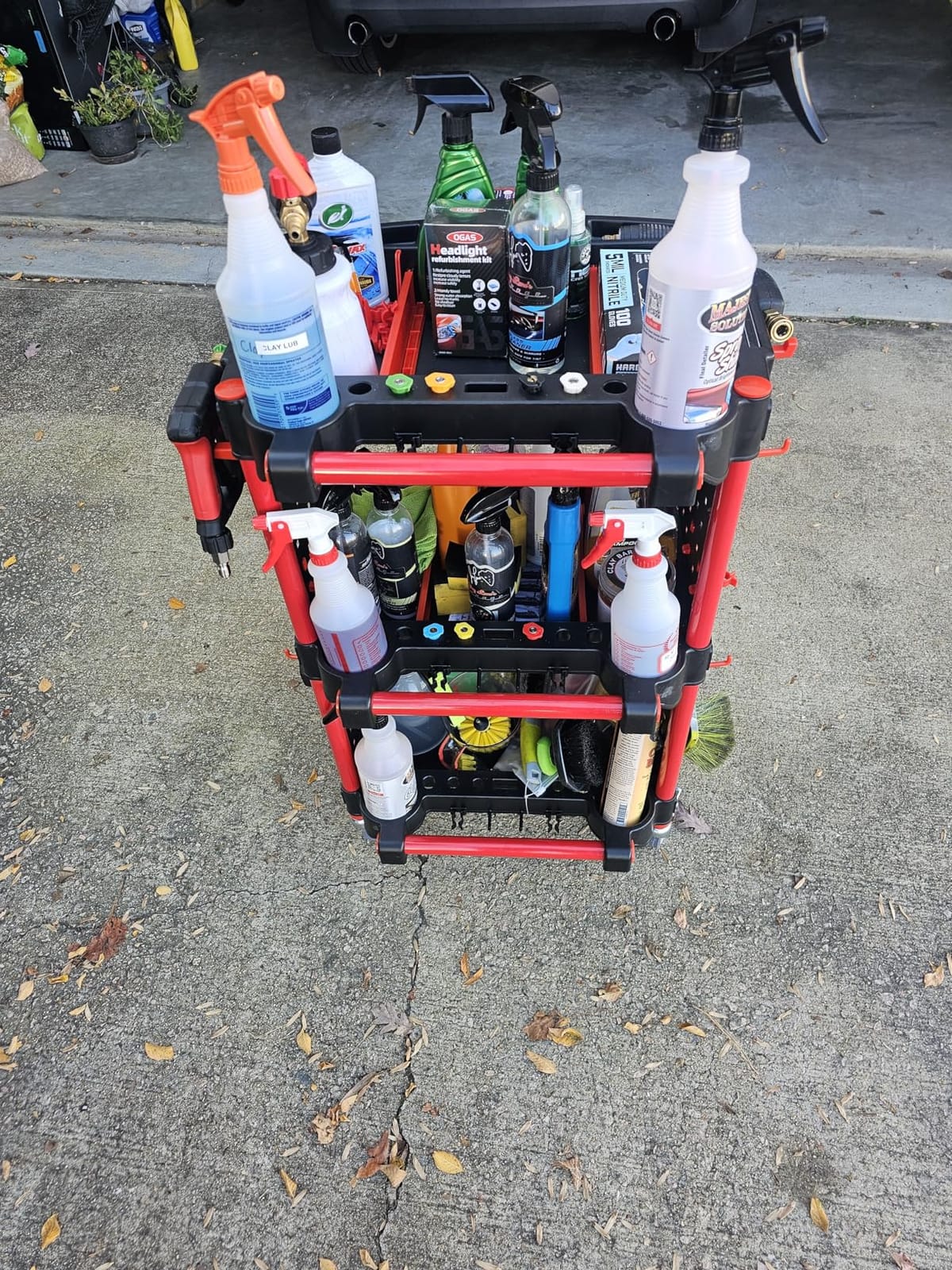 3-Tier Detailing Cart with Wheels, 440Lb Capacity Rolling Tool Organizer customer photo 1