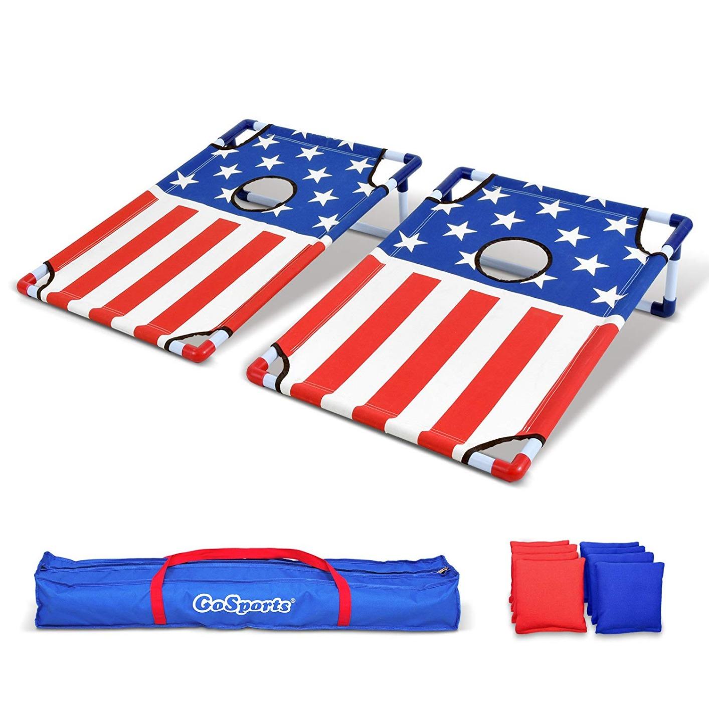 GoSports Portable Cornhole Set with Carry Case - Outdoor Lawn Bean Bag Toss Game for Adults and Family - Beach, Camping, Yard Games & More customer photo 1