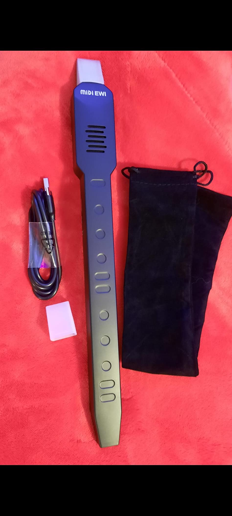 KONIX Electronic Wind Instrument, DC02 Pro Digital Wind Instrument with 10 Musical Tones, MIDI Bluetooth, Built-in Battery, EWI Instrument for Beginners, Black customer photo 1