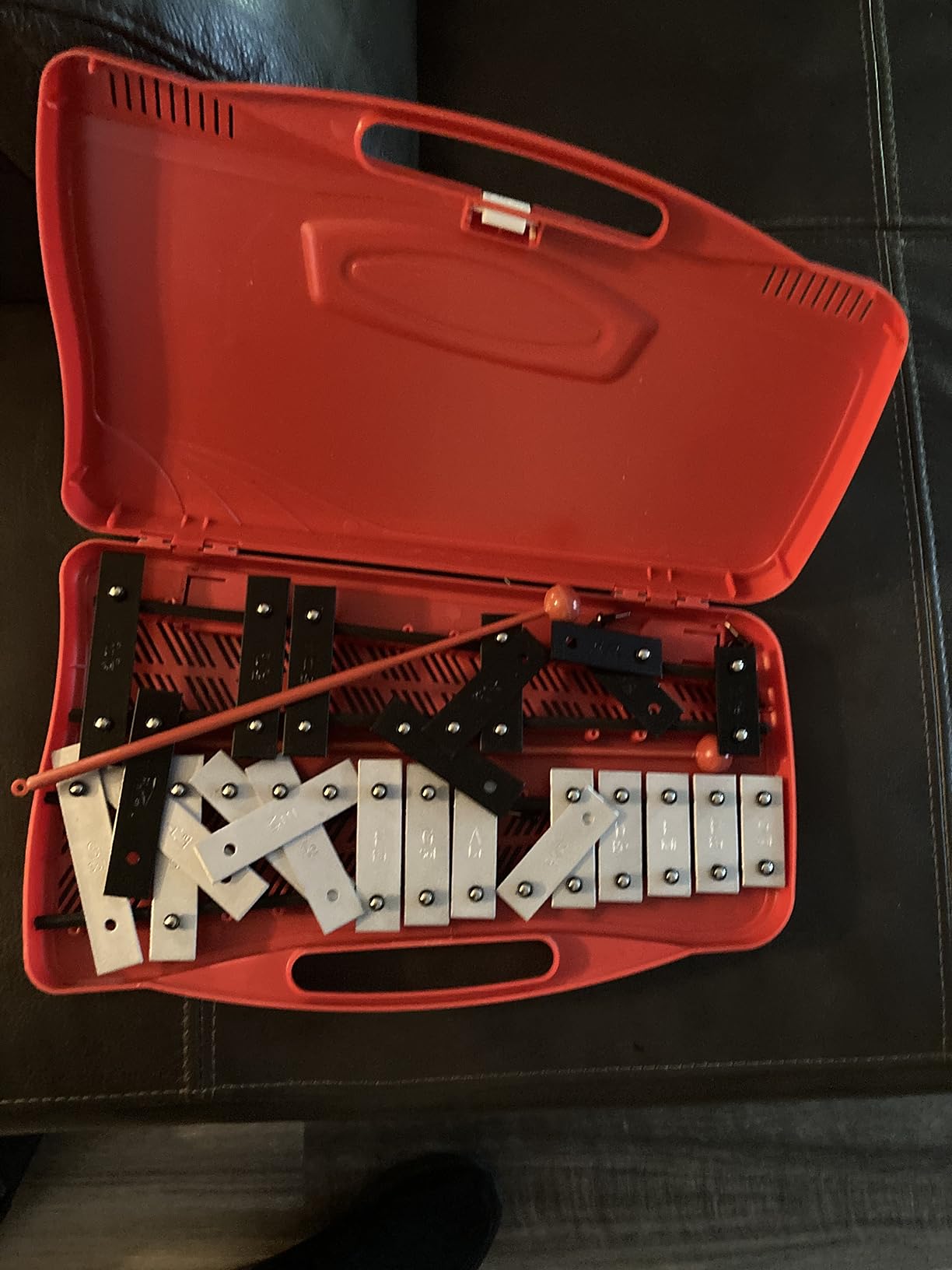 EASTROCK 25 Notes Xylophone Professional Glockenspiel with Box Stick Black customer photo 1