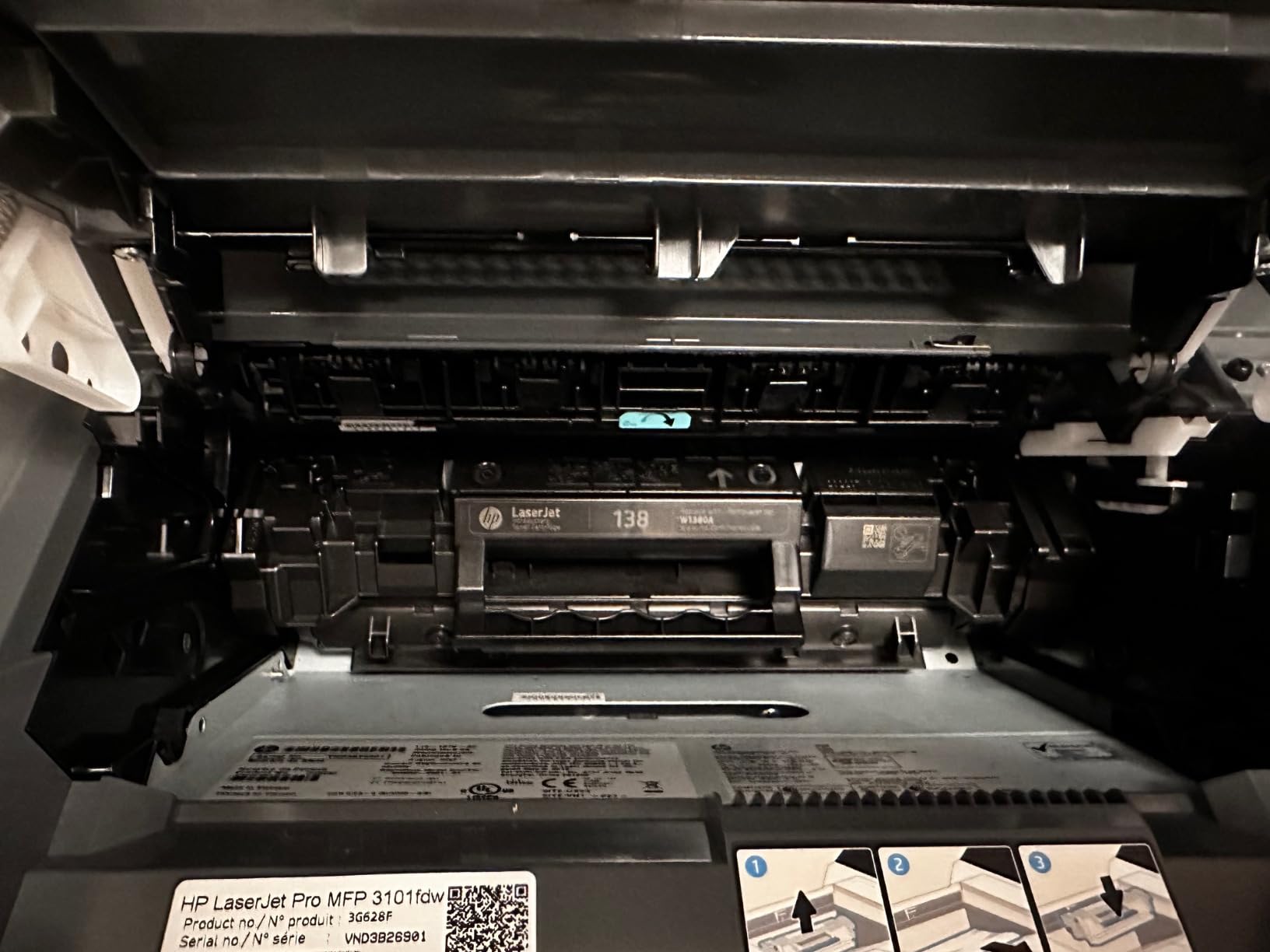 HP LaserJet Pro MFP 3101fdw Wireless Black & White All-in-One Laser Printer, Scanner, Copier, Fax, Best-for-Office (3G628F) customer photo 1