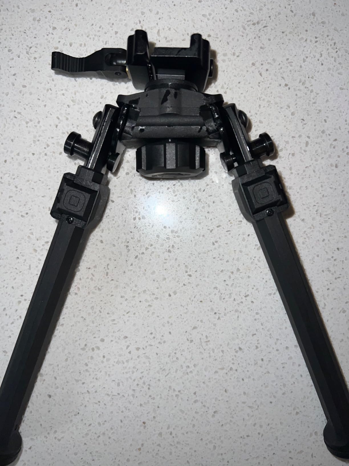 Tactical Carbon Fiber Swivel Bipod Heavy Duty Wide Stance Rifle Bipod Adjustable for Long Range Hunting and Shooting customer photo 2