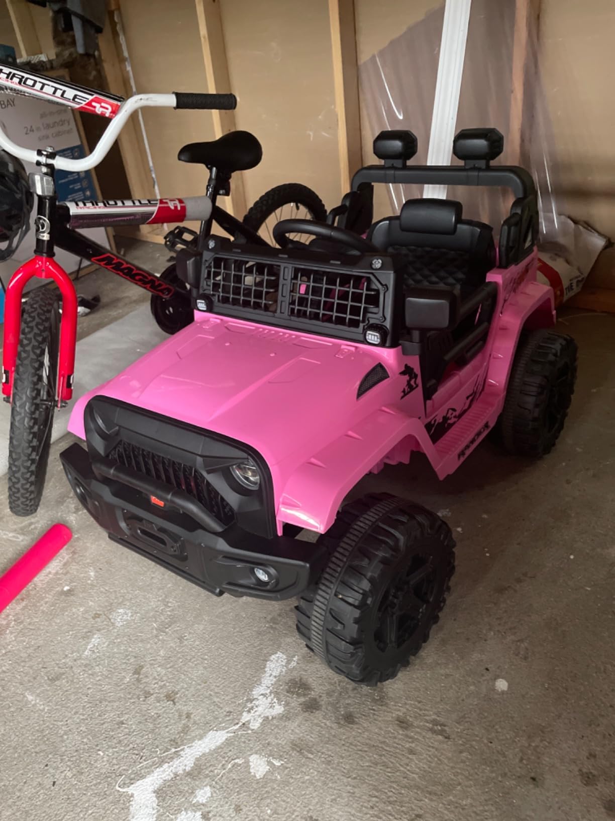 Hetoy 12V Ride on Toys with Parent Remote Control Toddler Electric Vehicle with Spring Suspension, LED Lights, Bluetooth, Music Player, 3 Speeds Ride on Car Truck for Kids Age 3-8 (White) customer photo 2