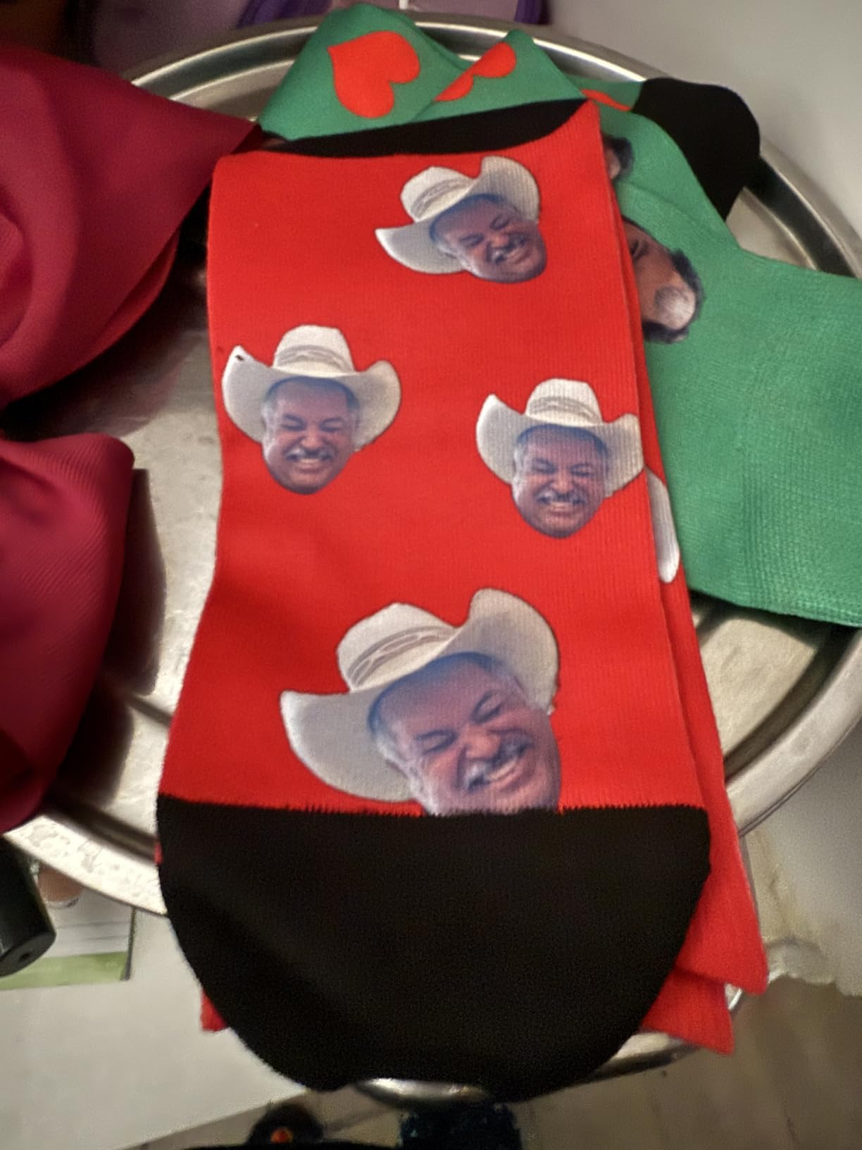 Custom Face Socks with Photo, Personalized Funny Crew Sock - Print Your Picture, Customized Fun Gifts for Men Women customer photo 1