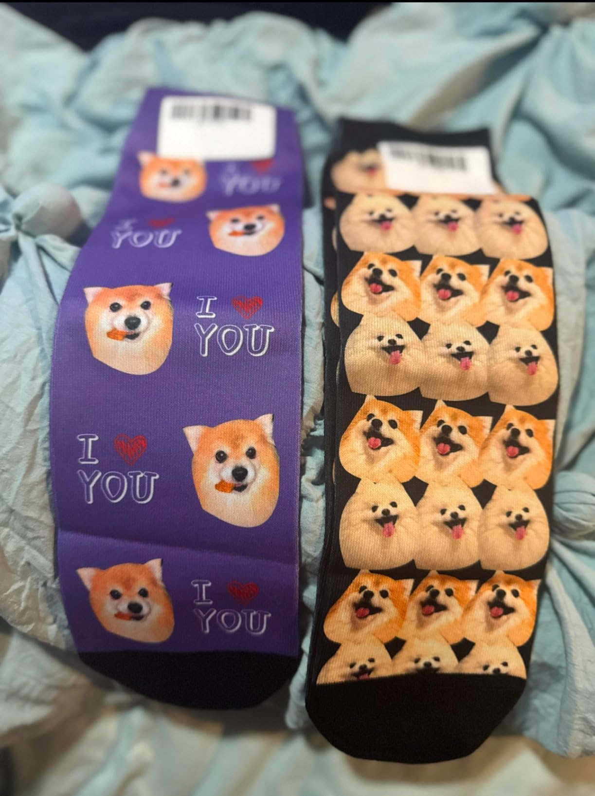 Custom Face Socks with Photo, Personalized Funny Crew Sock - Print Your Picture, Customized Fun Gifts for Men Women customer photo 2