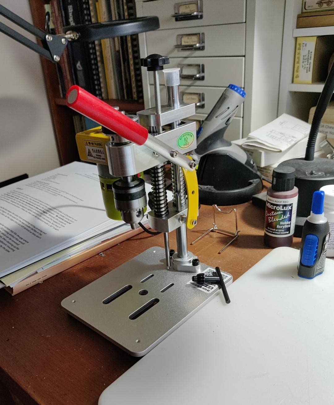Precision Mini Drill Press Benchtop Driller Machine B10 Upgraded customer photo 1