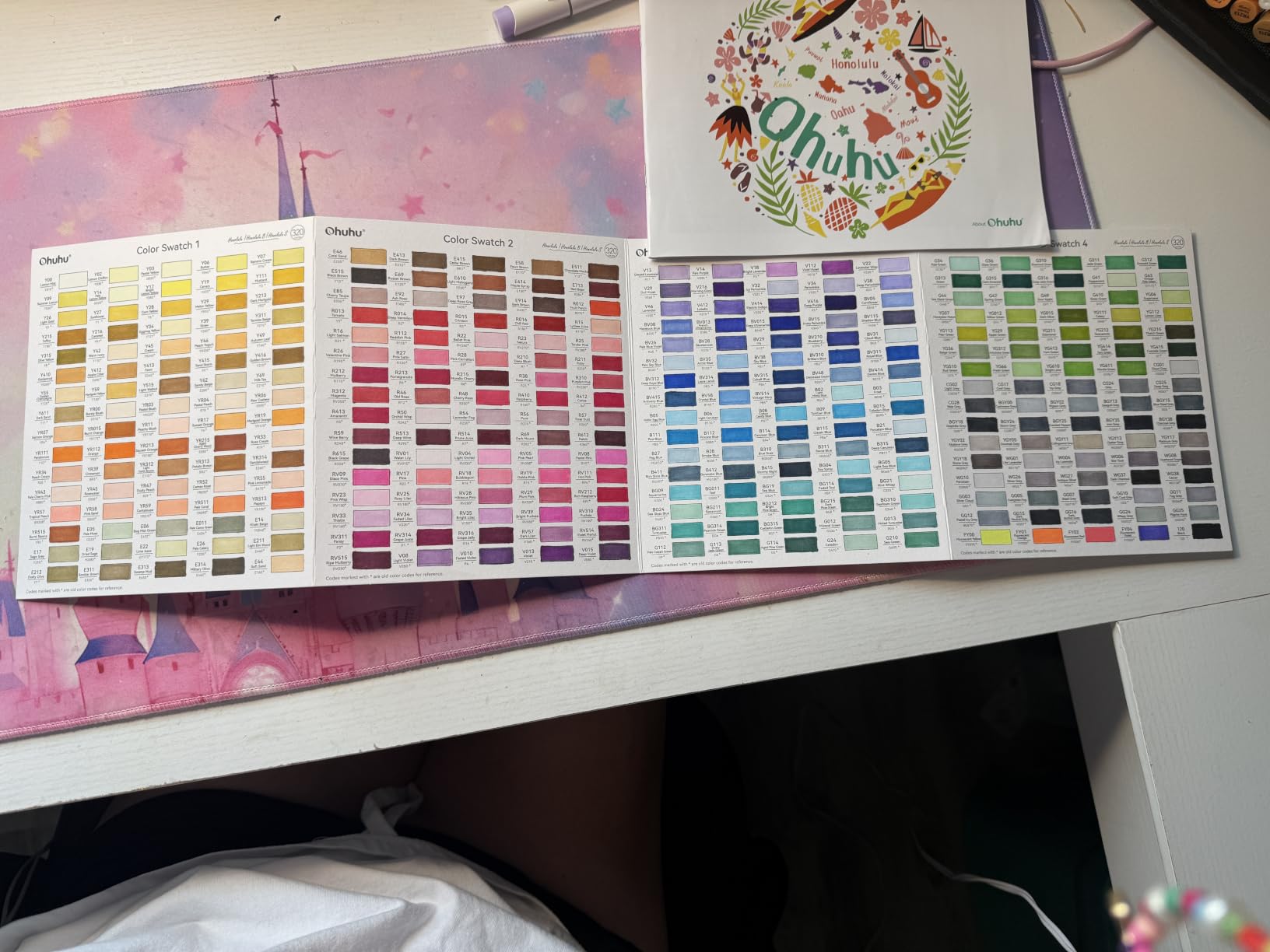Ohuhu Alcohol Markers 320 Colors Brush Fine for Artist Adults Cozy Coloring customer photo 2