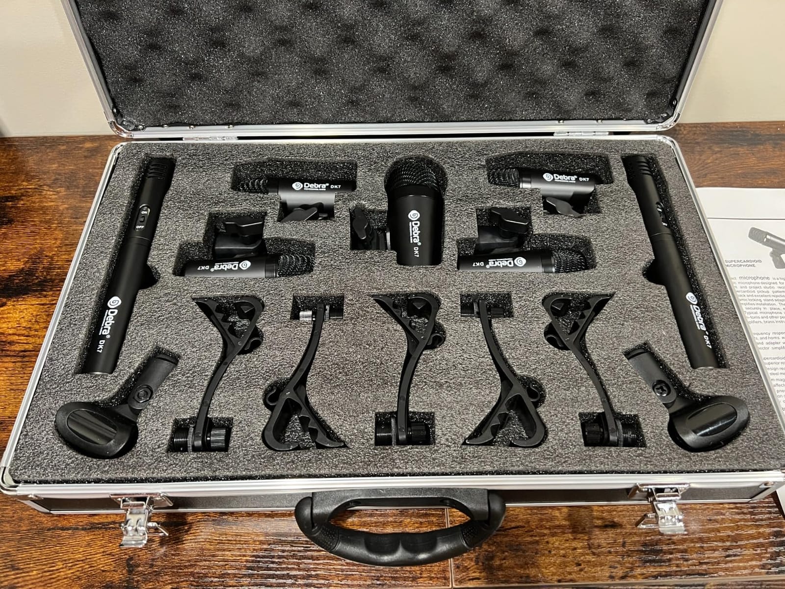 D Debra DK7 Pro 7-Piece Wired Drum Microphone Kit for Performing and Recording Drummers, Includes Mics, Mic Clip with Options for Kick Drums, Snare, Rack/Floor Toms, Congas and Cymbals customer photo 2
