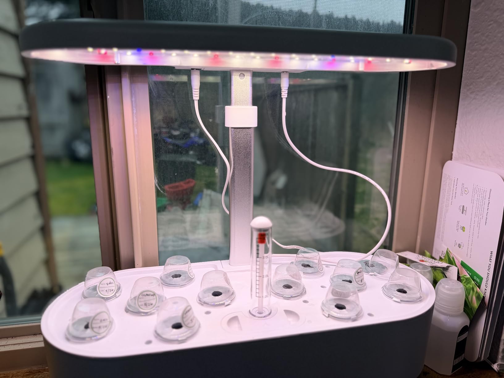 inbloom Hydroponics Growing System 12 Pods, Indoor Herb Garden with LEDs Full-Spectrum Plant Grow Light, Water Shortage Alarm, Automatic Timer, Height Adjustable,Gardening Gifts for Women, White customer photo 2