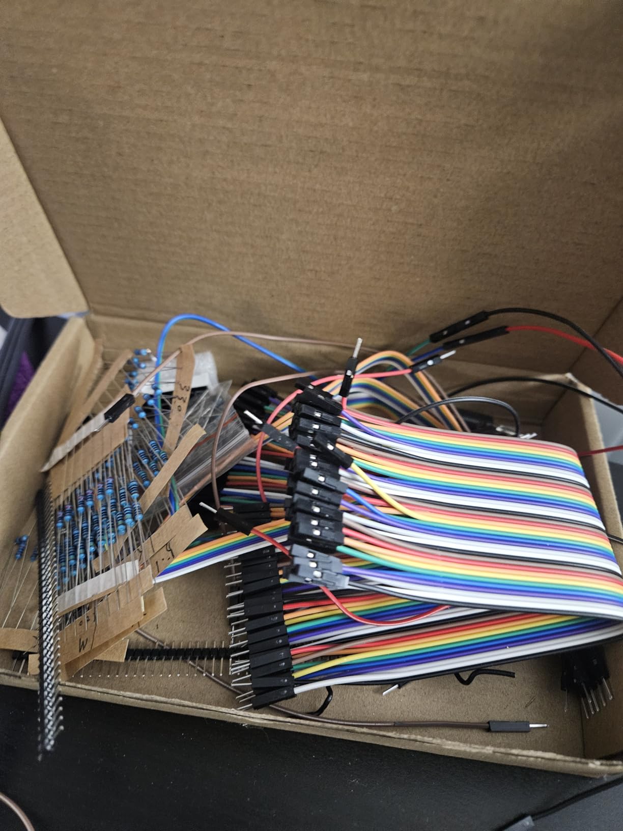 Upgraded Electronics Component Fun Kit Power Supply Module, Jumper Wire, 830 Breadboard, LED,Capacitor,Diode,Resistor,Transistor,Compatible Raspberry Pi, STM32 customer photo 2