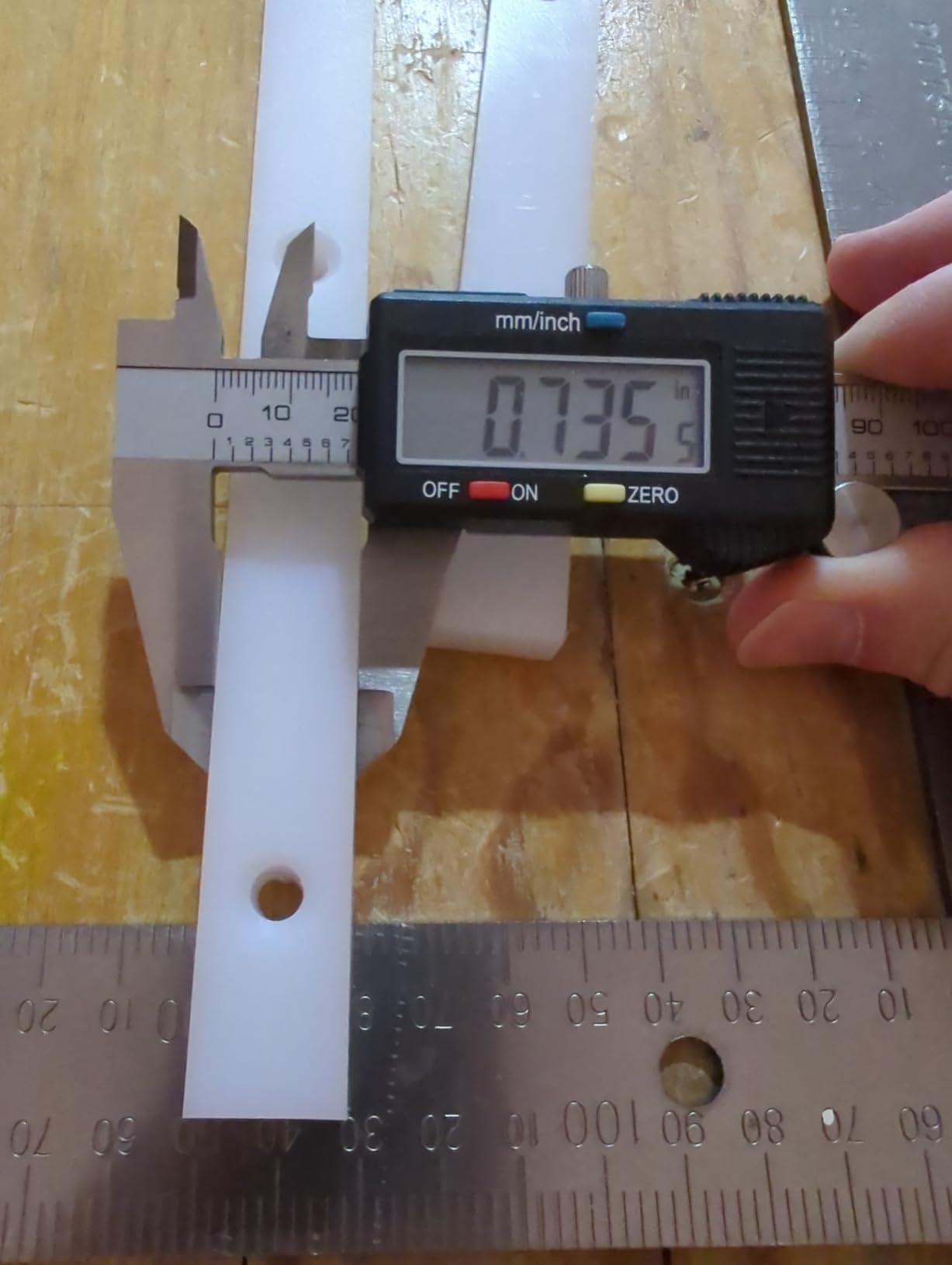 Crosscut Sled for Table Saw UHMW Plastic 3/4