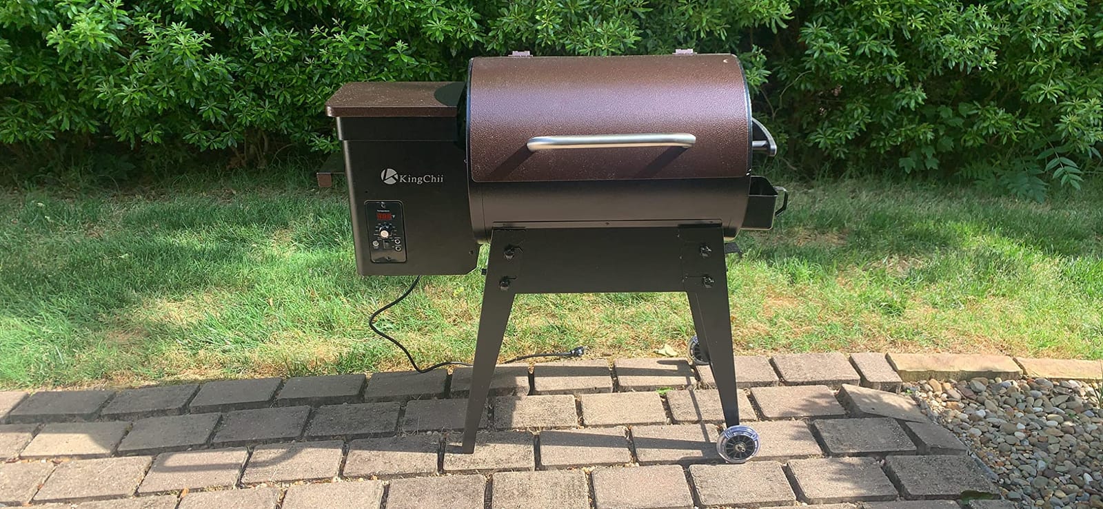 KingChii Electric Wood Pellet Grill & Smoker with Foldable Legs, 456 SQ.IN Grill Capacity, 11LB Pellet Hopper, PID Temperature Control 180-425°F, Portable Foldable Design for Backyard Outdoor Camping customer photo 1