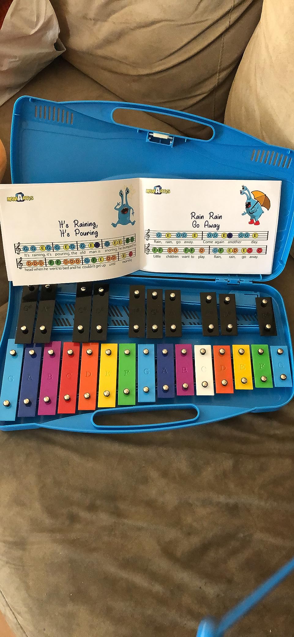 Glockenspiel Xylophone for Kids Colorful 25 Notes with 30-Song Songbook customer photo 1