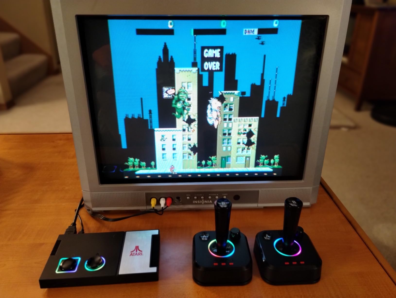 My Arcade Atari Game Station Pro: Retro Video Game Console with 200+ Games, Wireless Joysticks, RGB LED Lights | Wireless Joysticks, RGB LED Lights, Atari 2600/5200/7800 customer photo 2