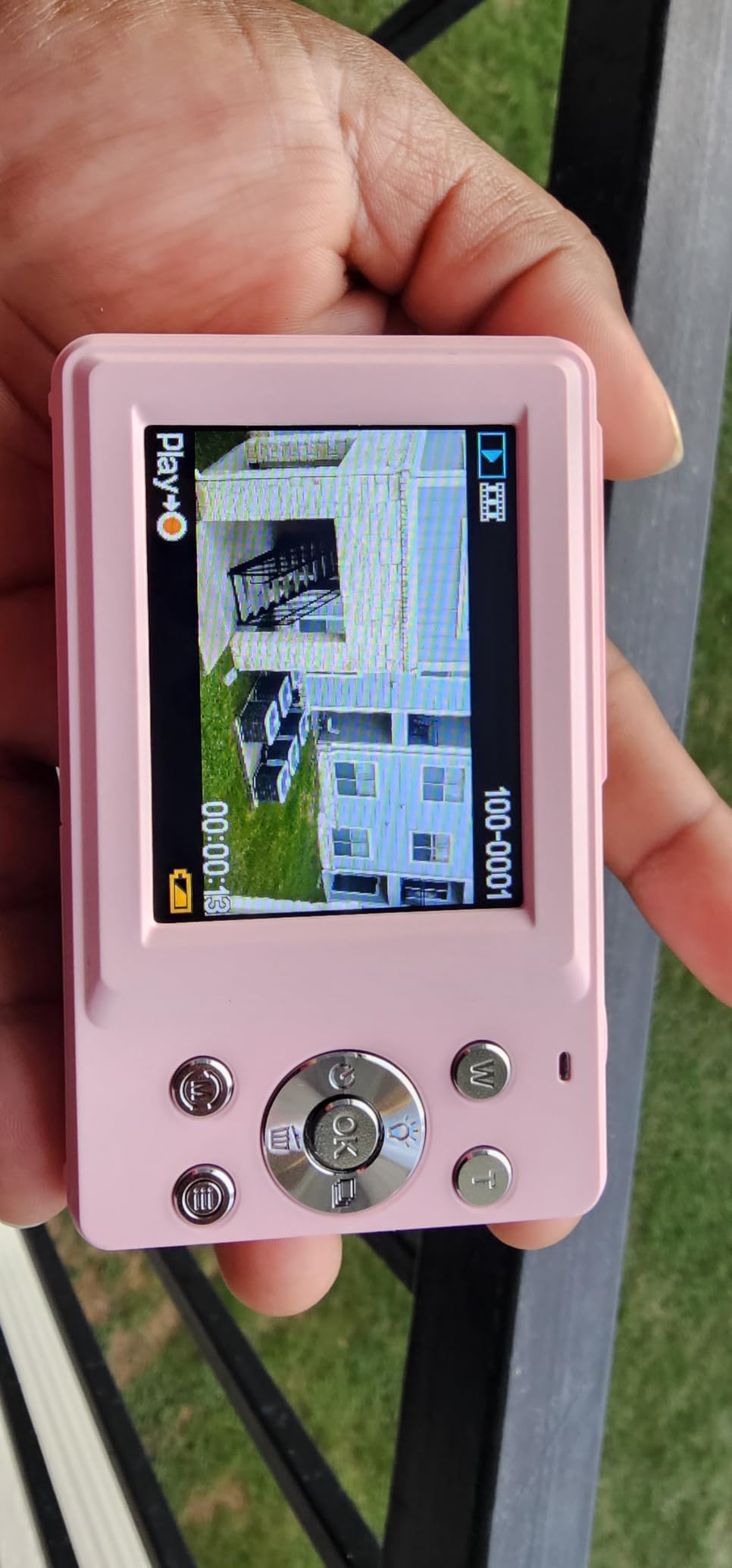 Camkory Digital Camera FHD 1080P with 32G Card 16X Zoom Easy for Kids Pink customer photo 2