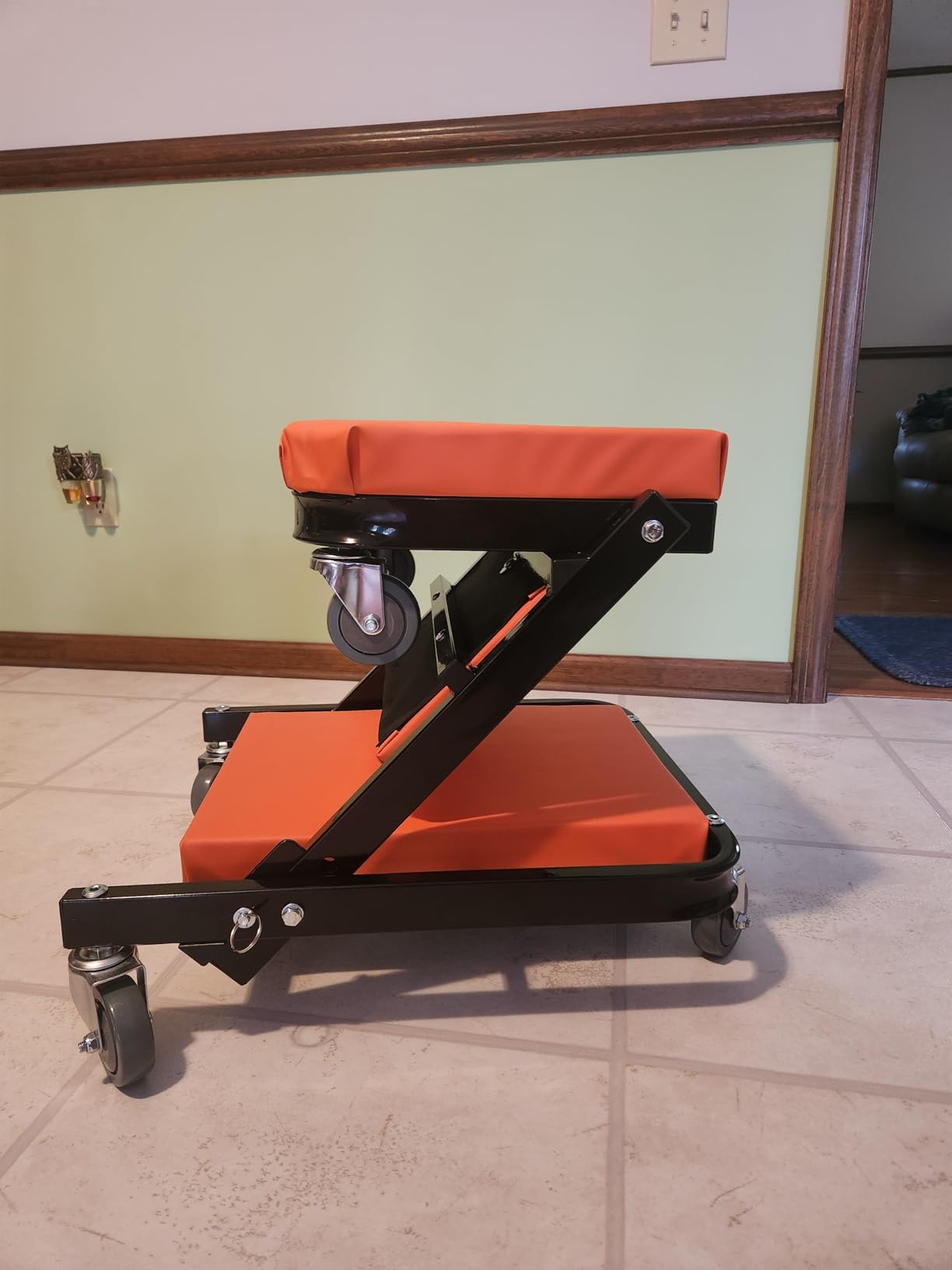 Pro-LifT Foldable Z Creeper 2-in-1 Rolling Car Creeper & Seat, 40
