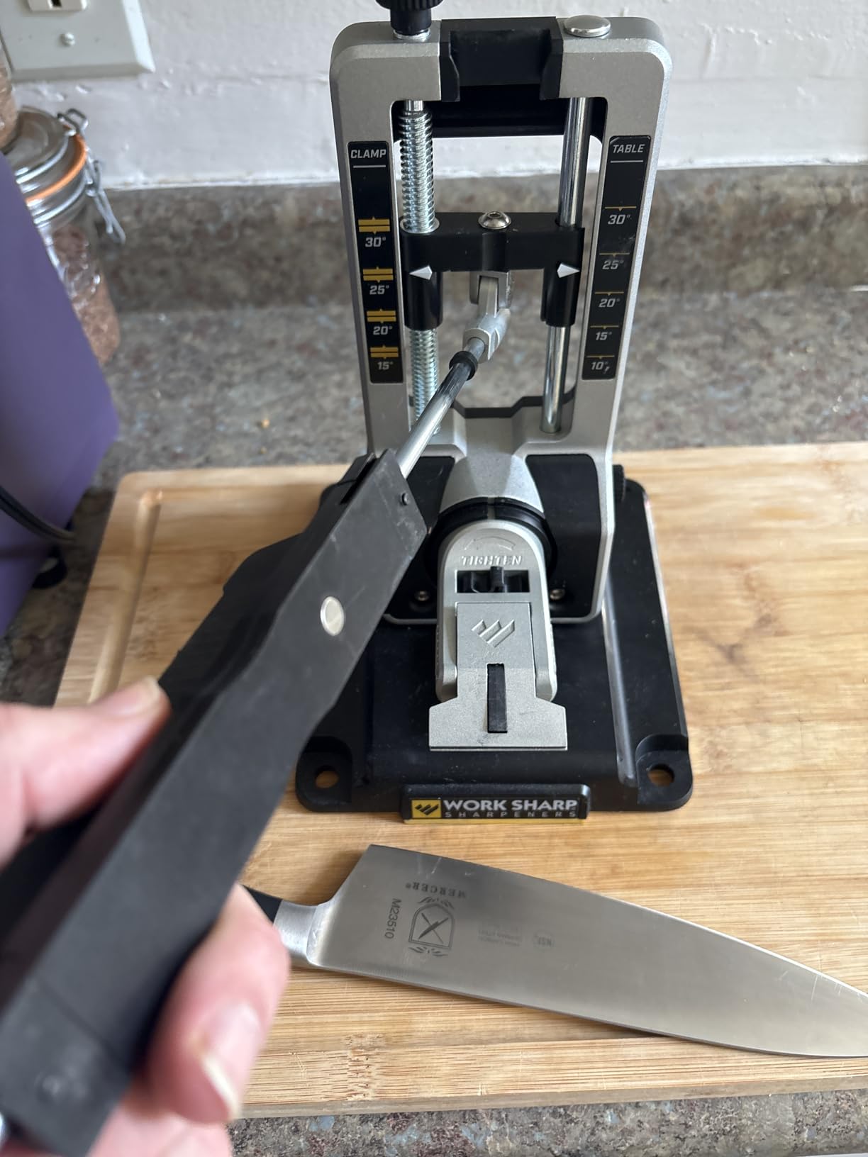 Work Sharp Professional Precision Adjust Knife Sharpener Kit - Complete Sharpening System for Kitchen, Pocket & Hunting Knives - Premium Angle-Guided Sharpening customer photo 1
